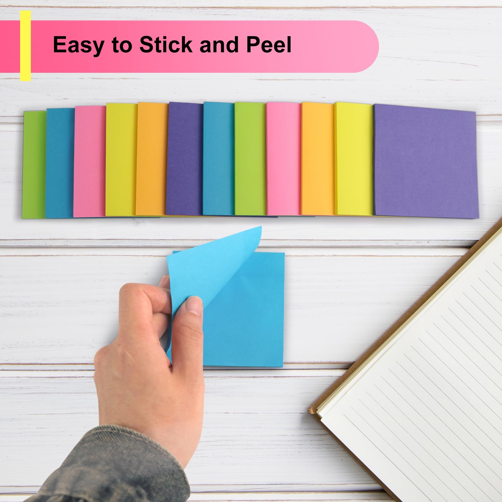 Post It Notes Pop-up, Sticky Notes, 3×3 Inches, 12 Pads, Bright Colors Self
