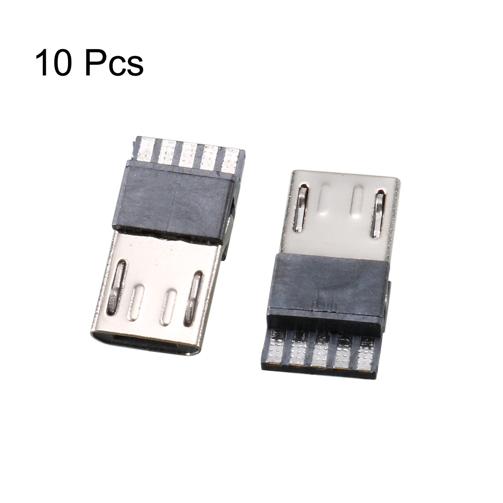 10PACK Micro USB Jack Socket Jack Port Solder Connector Type B Male 5 Terminal