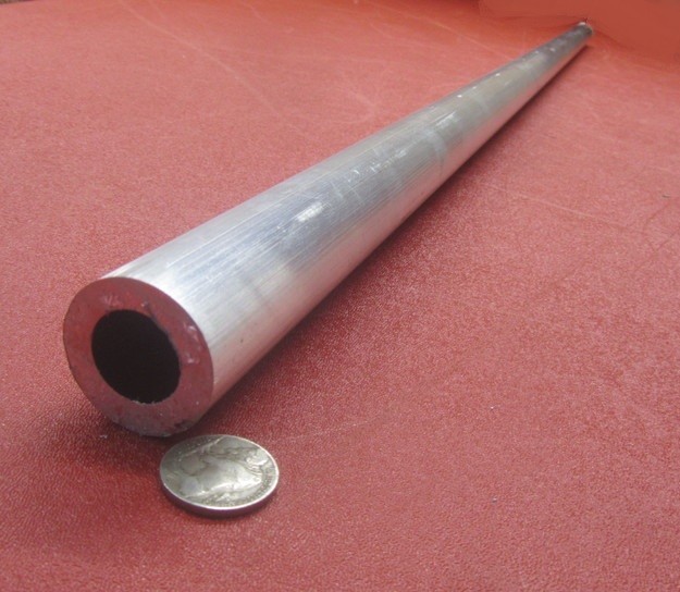 6061 Aluminum Tube 1.25″ OD x .750″ ID x .250″ Wall x 24″ Long