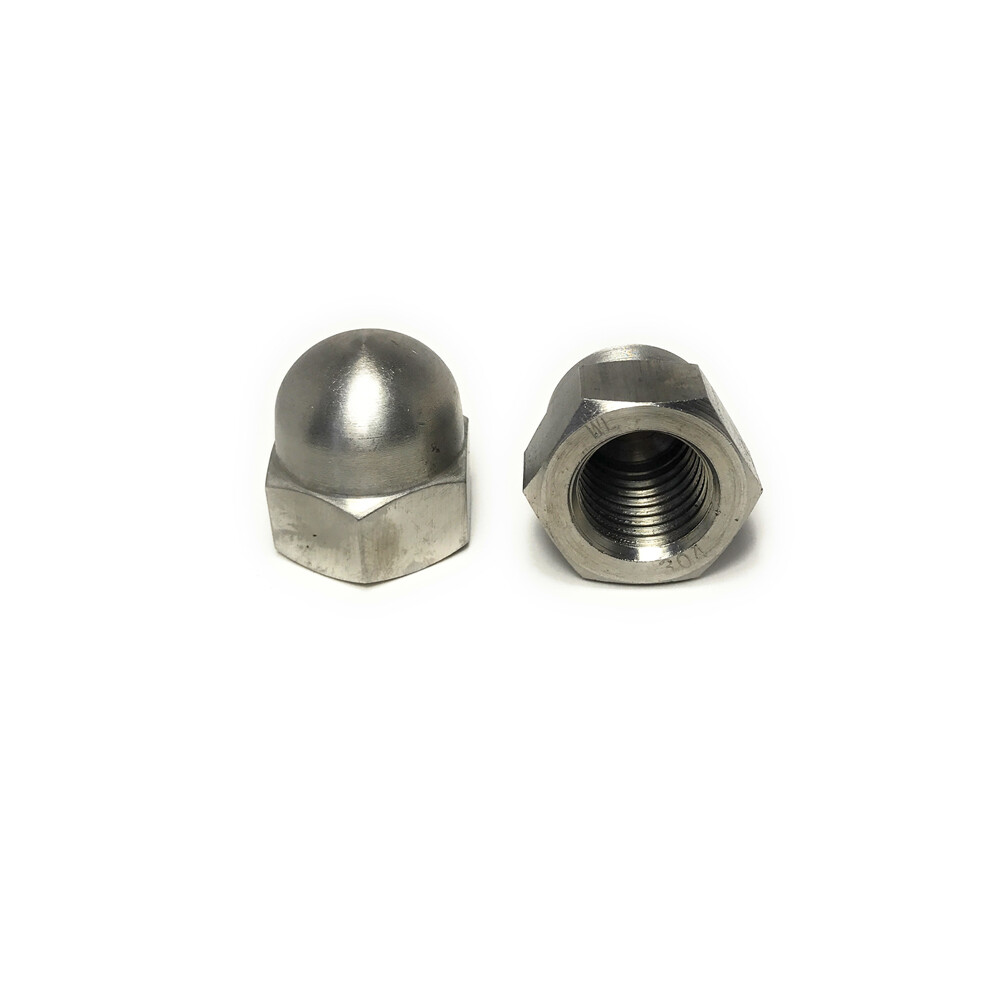(1) 7/8-9 Stainless Steel Hex Acorn Cap Nuts 18-8 (1 Piece)