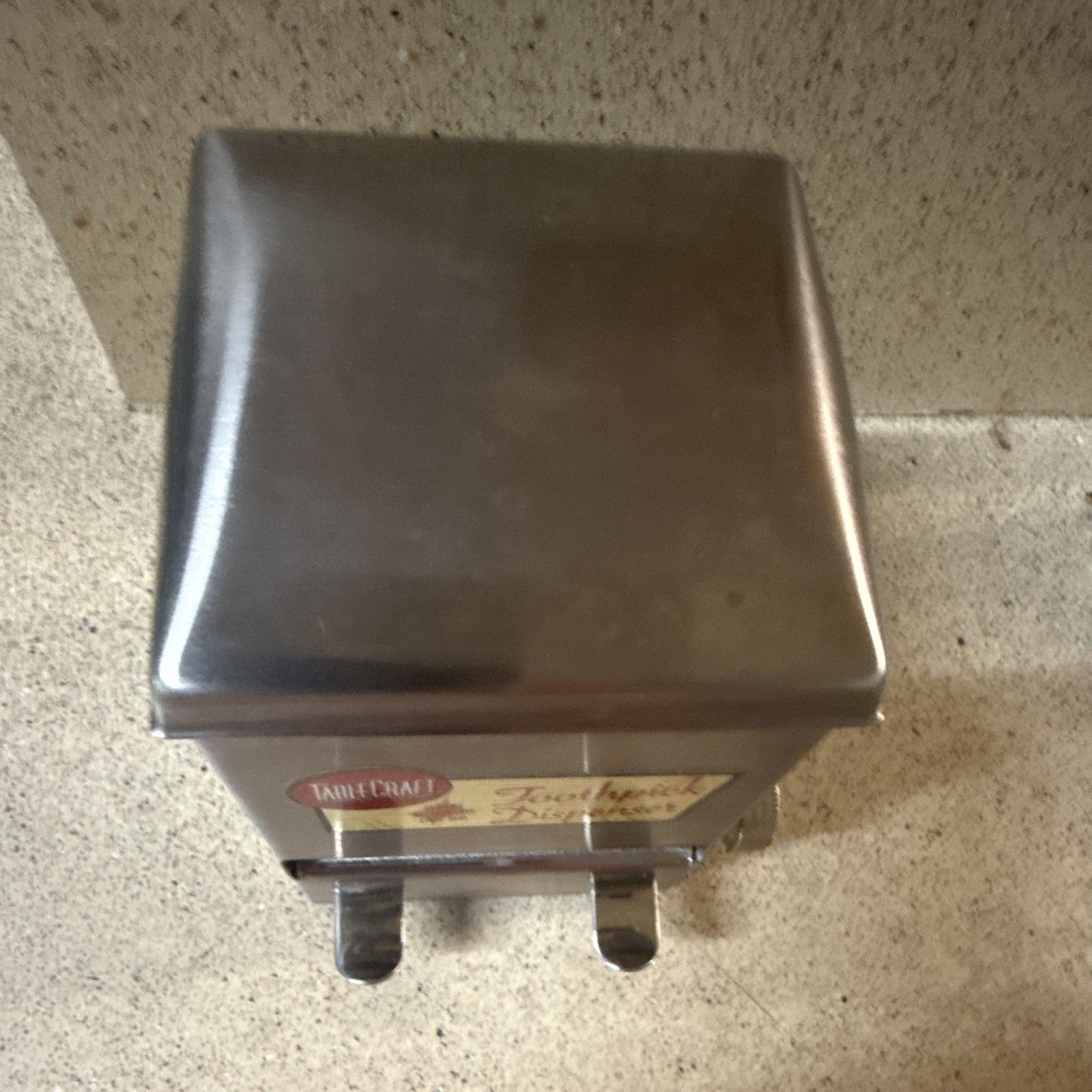 TableCraft Stainless Steel Toothpick Dispenser for Tabletop/Countertop SEE PICS