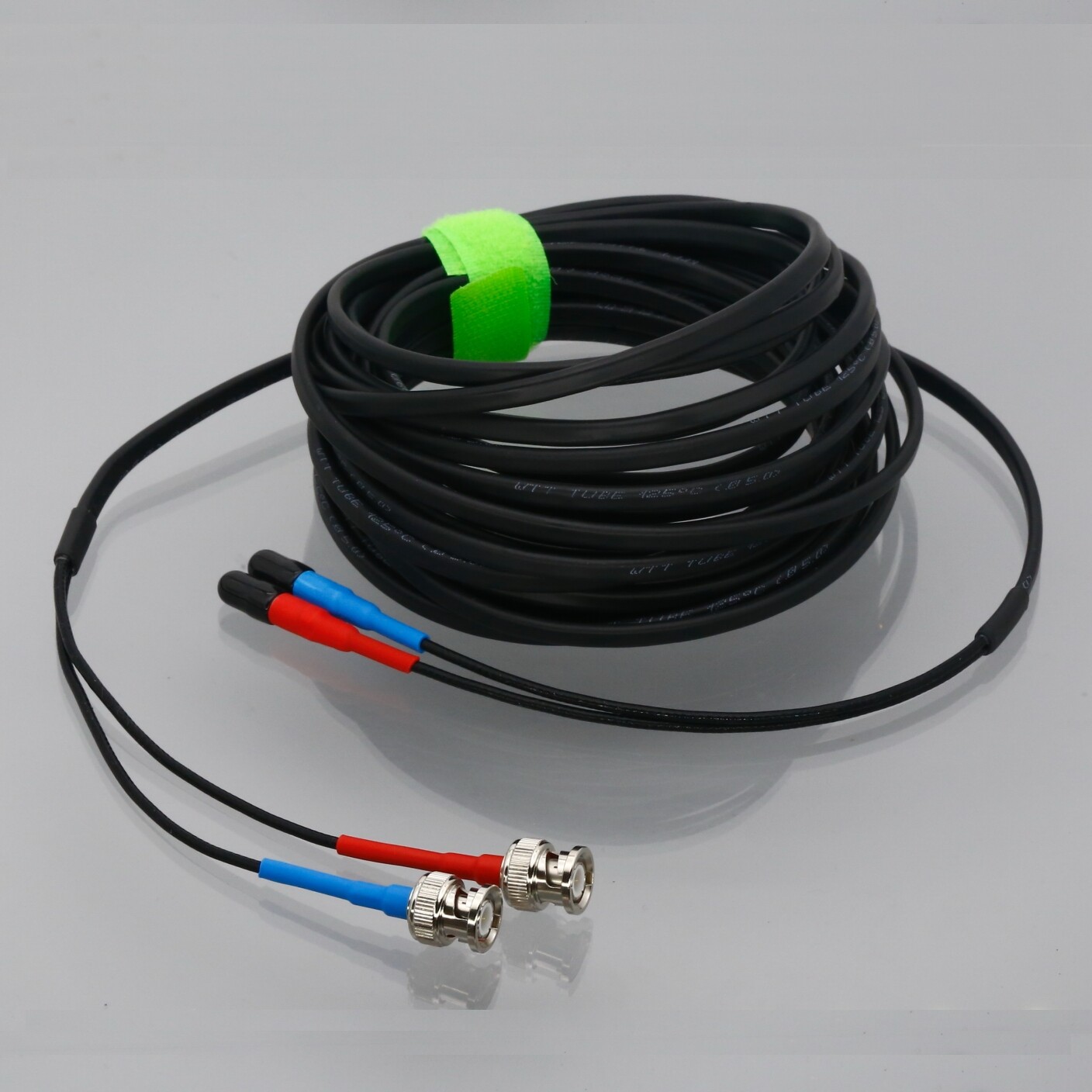 Dual RG316 Cable BNC 3~27M For Panametrics C-RS TransPort PT900 PT878 Flow Meter