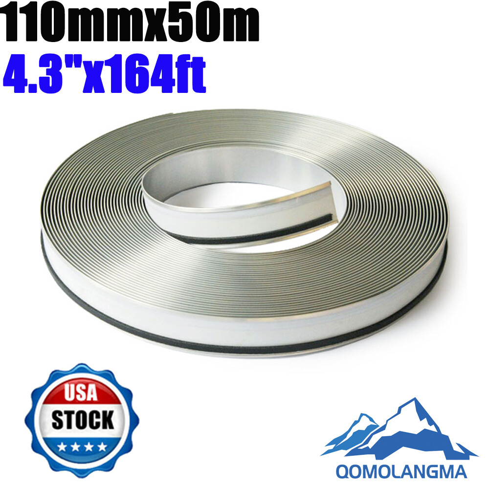 4.3 in x 164ft White Color Aluminum Trim Cap Channelume Channels Signs Strip
