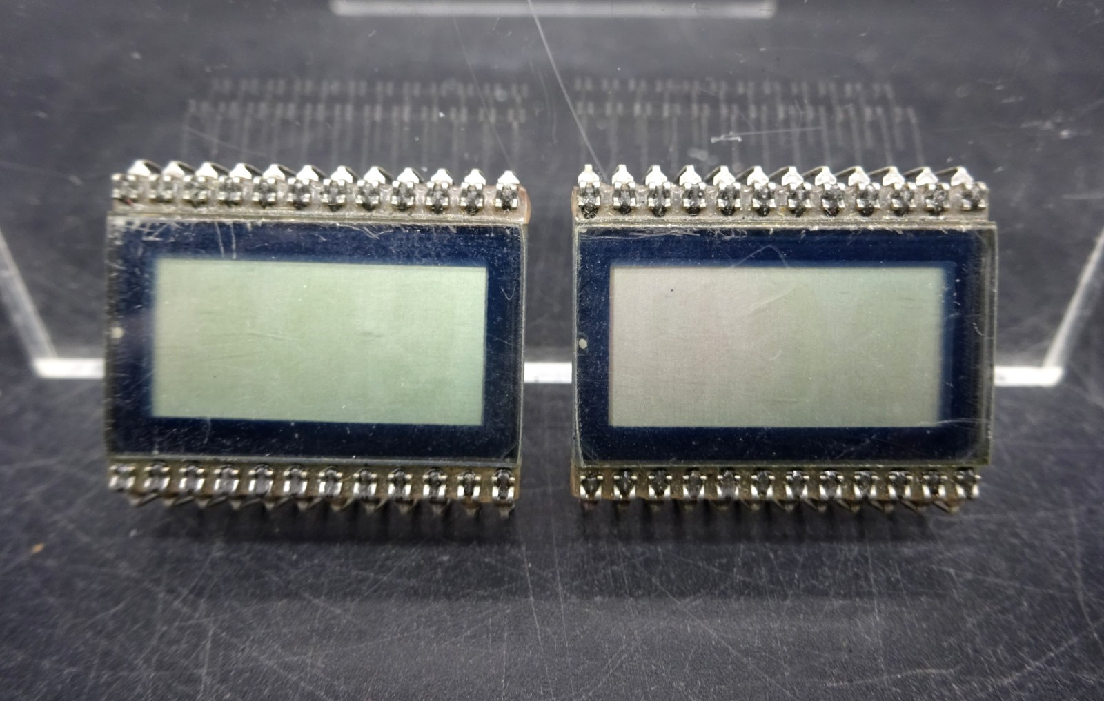 Lot of 2, 3 Digit 7 Segment Black Display with 2 Decimals, COMMON ANODE, 5v 20ma