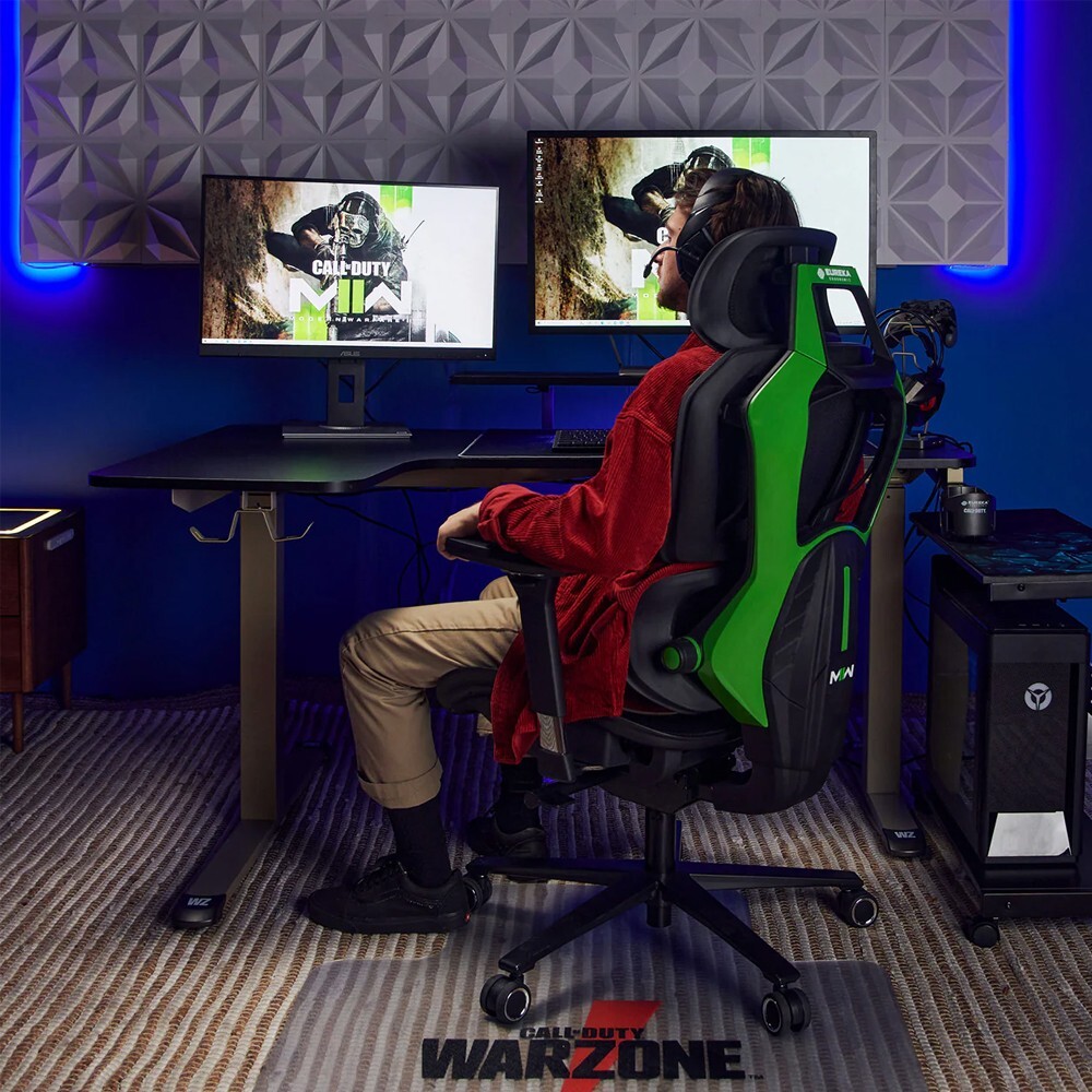 Eurrka Ergononic Typhon Hybrid Ergonomic Gaming Chair (Green)