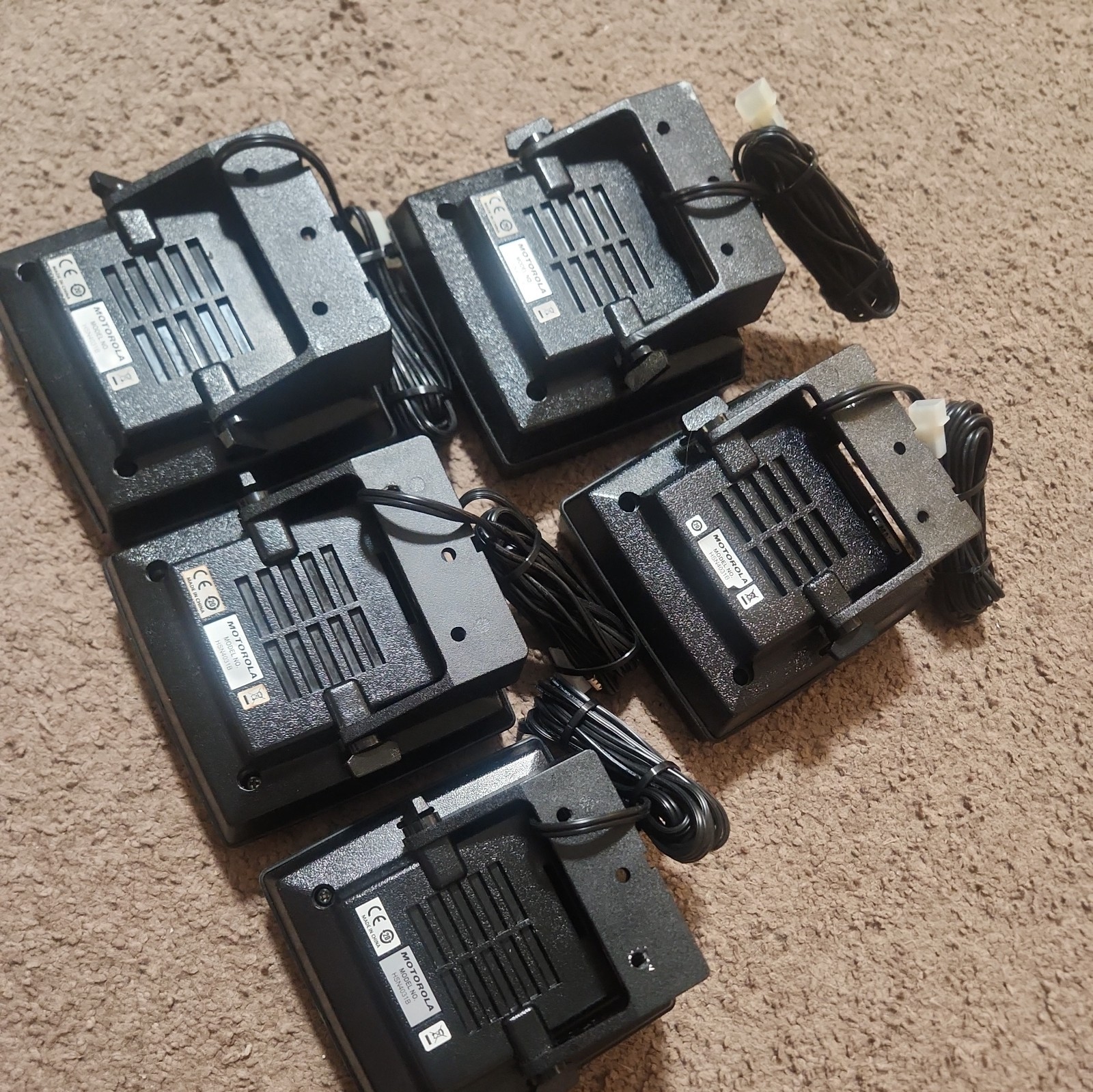 Lot of 5 Motorola HSN4031B External Speakers for Mobile Radio XTL APX