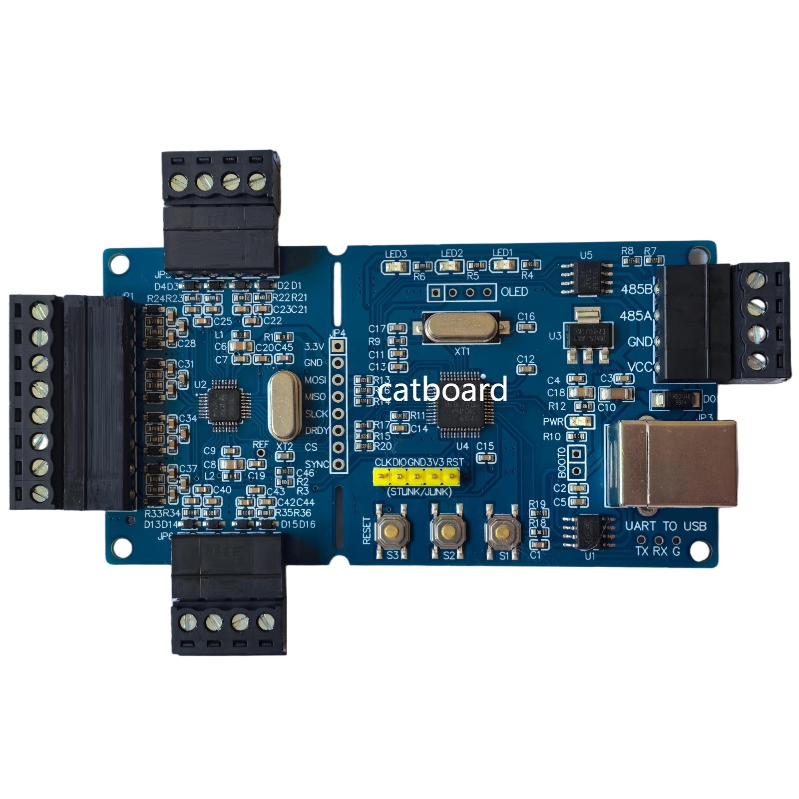 ADS131M08 Module – 24-bit High-Precision ADC with 8-Channel Input Data via USB