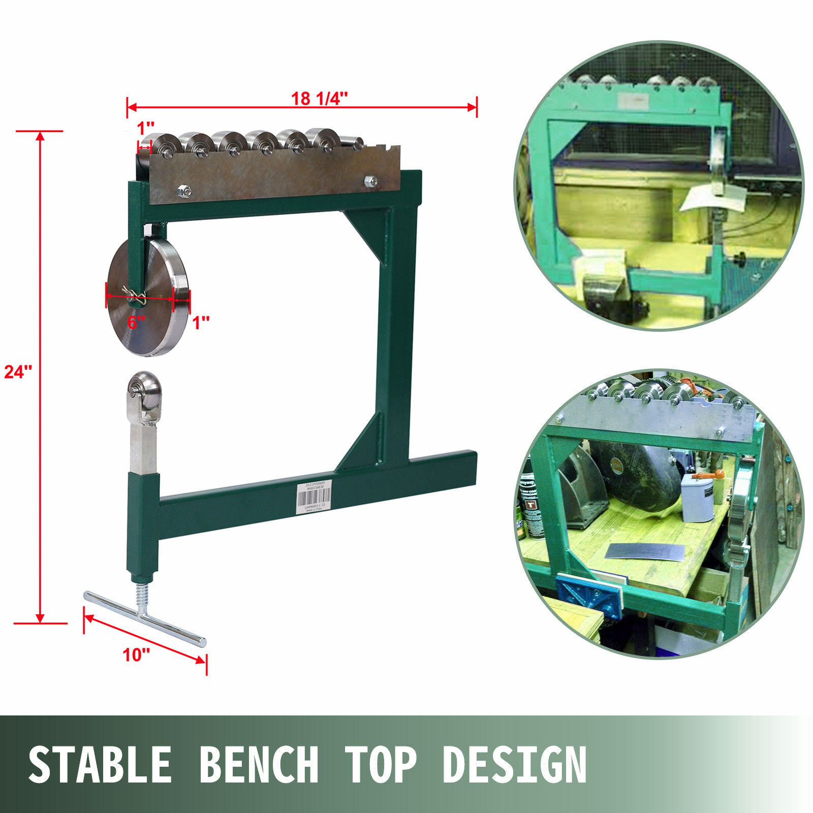 English Wheel Metal Shaping Benchtop Heavy Duty Machine Workbench US Seller New