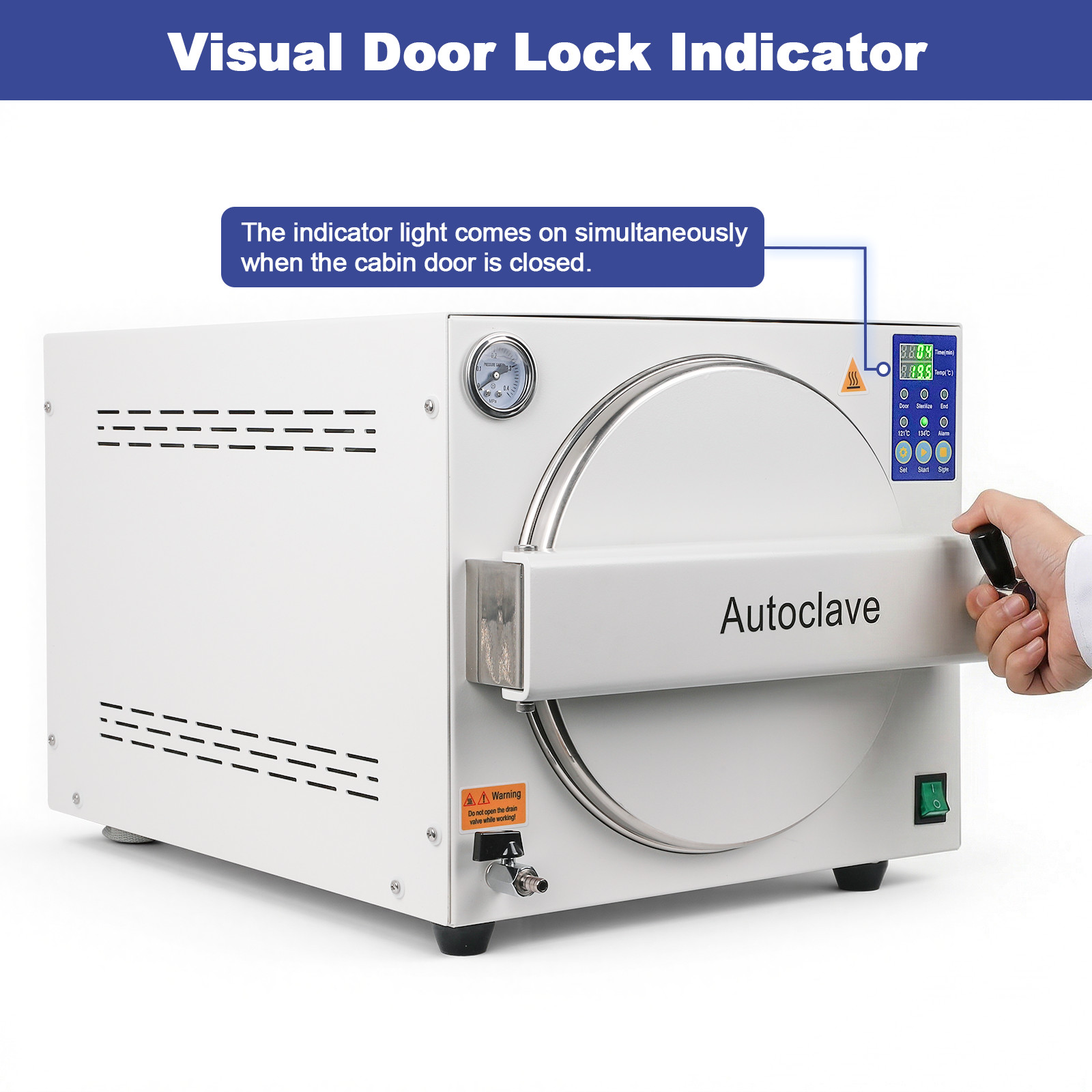 23L Autoclave Steam Sterilizer Medical Premium Material Auto Pressure Release