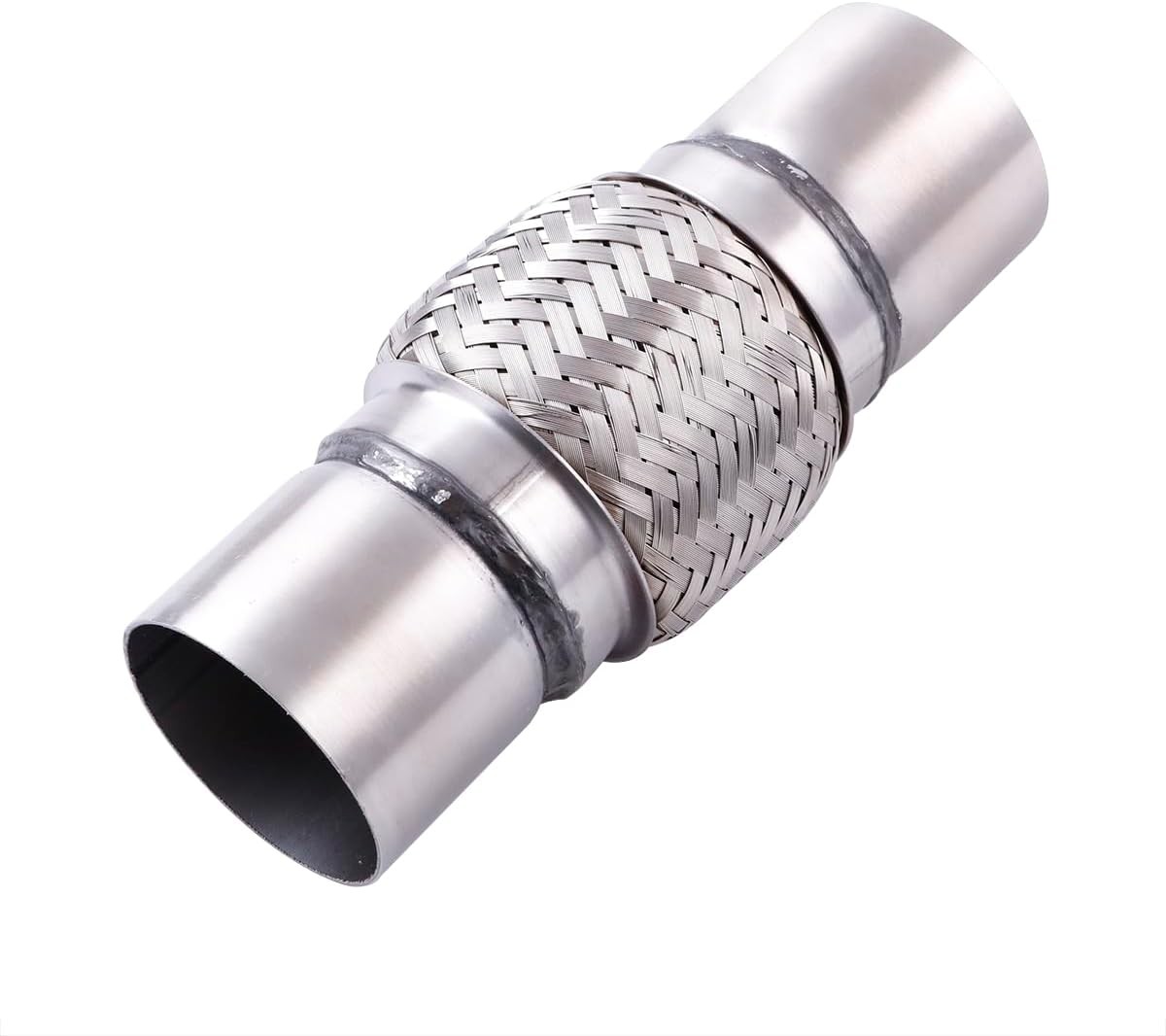 2.25”x 4” Flexible Exhaust Pipe Double Braid Heavy Duty Unive Size: 2.25x4x8