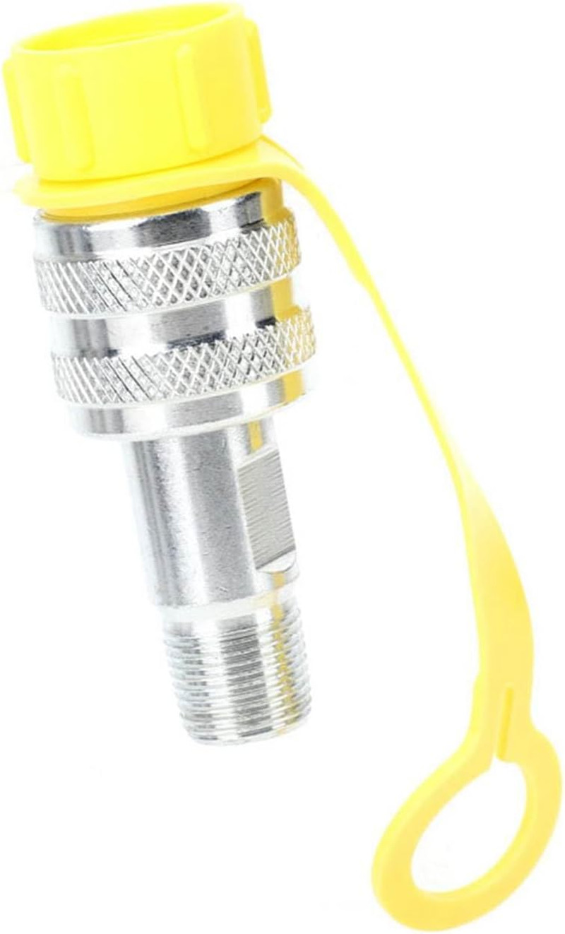 Hydraulic Coupling Quick Disconnect Set ZG3/8 Mechanical Oil Pipe Coupler Chrome