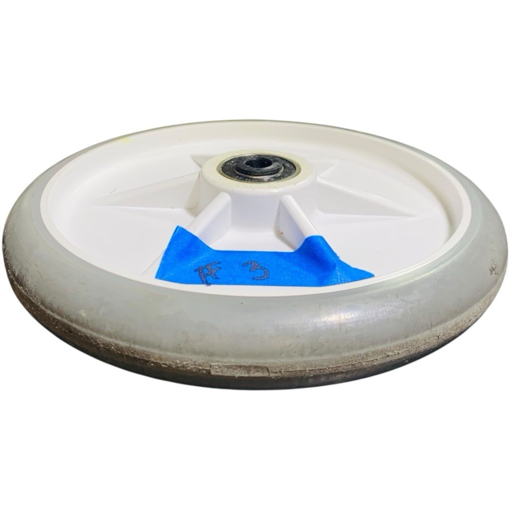 Grey Stryker Stretcher 8” Standard Wheel, Stryker OEM Part 0753-103-215 (#3)