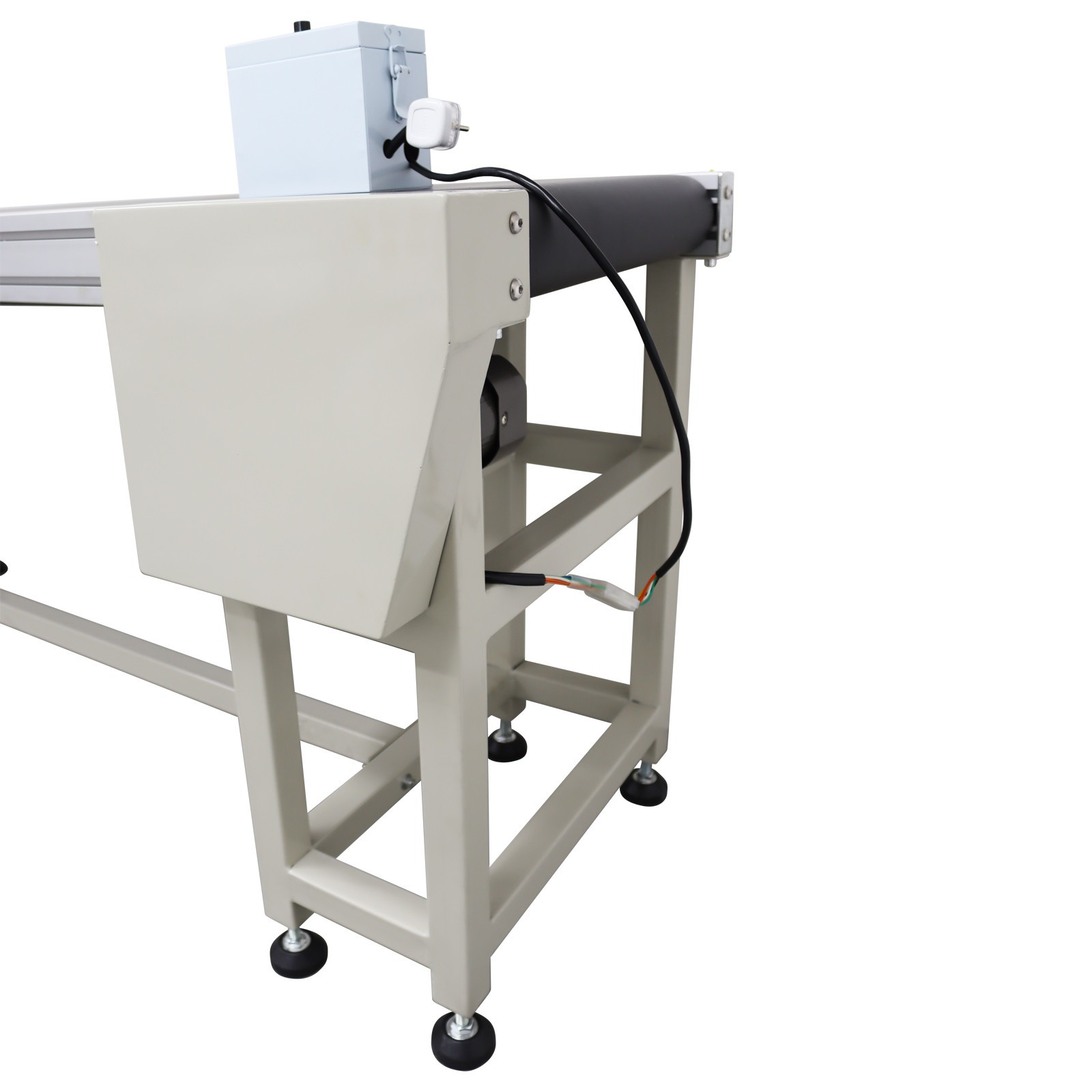 OPEN BOX! 110V Industrial PVC Conveyor Belt 118in*11.8in L*W Packing Shipping