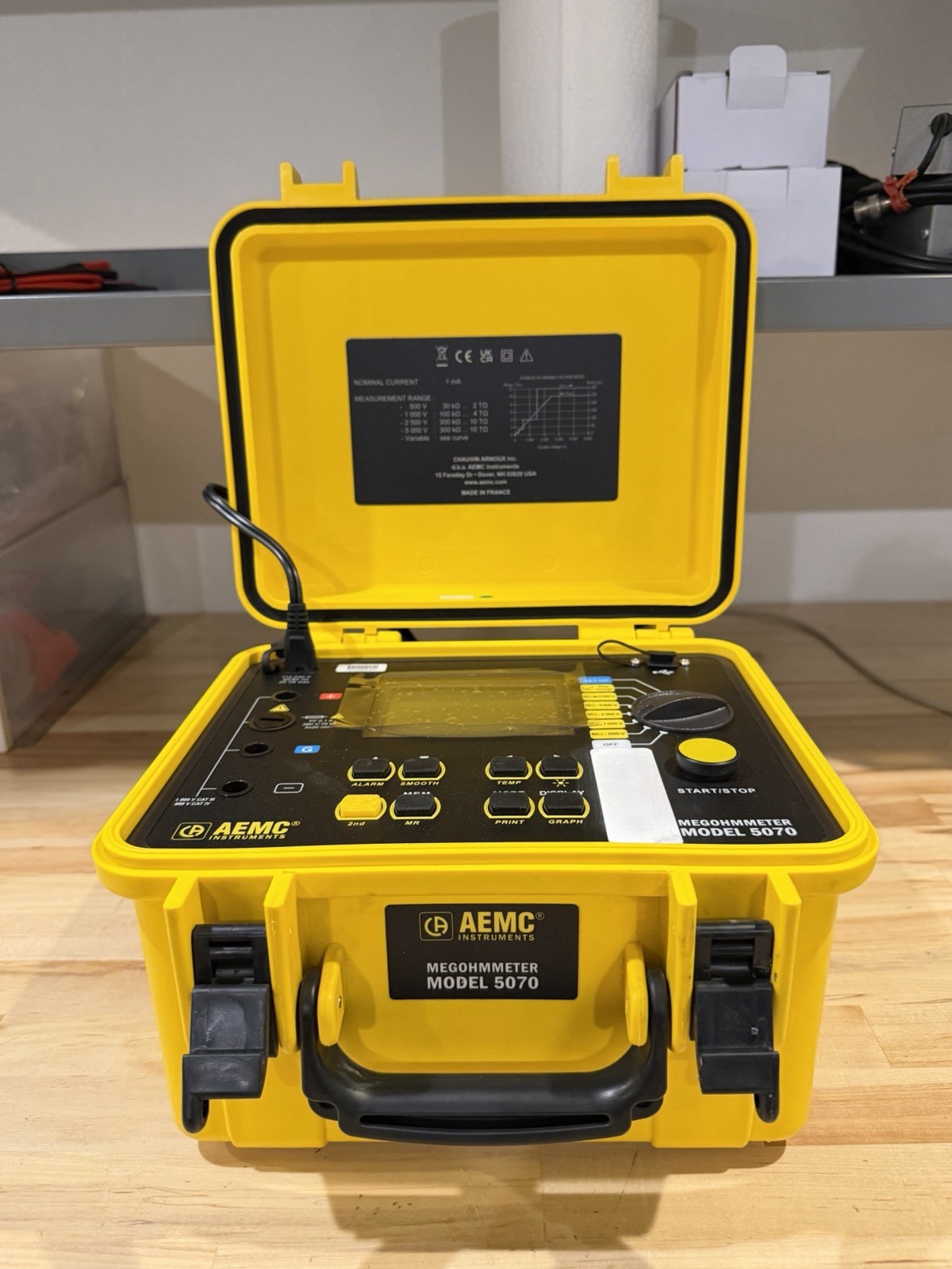 AEMC 5070 MEGOHMMETER GRAPHICAL INSULATION TESTER (FREE SHIPPING)