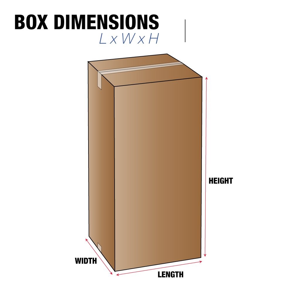 TAPE LOGIC 6x6x48 Tall Corrugated Boxes, Tall, 6L x 6W x 48H, Pack of 25 | Shipp
