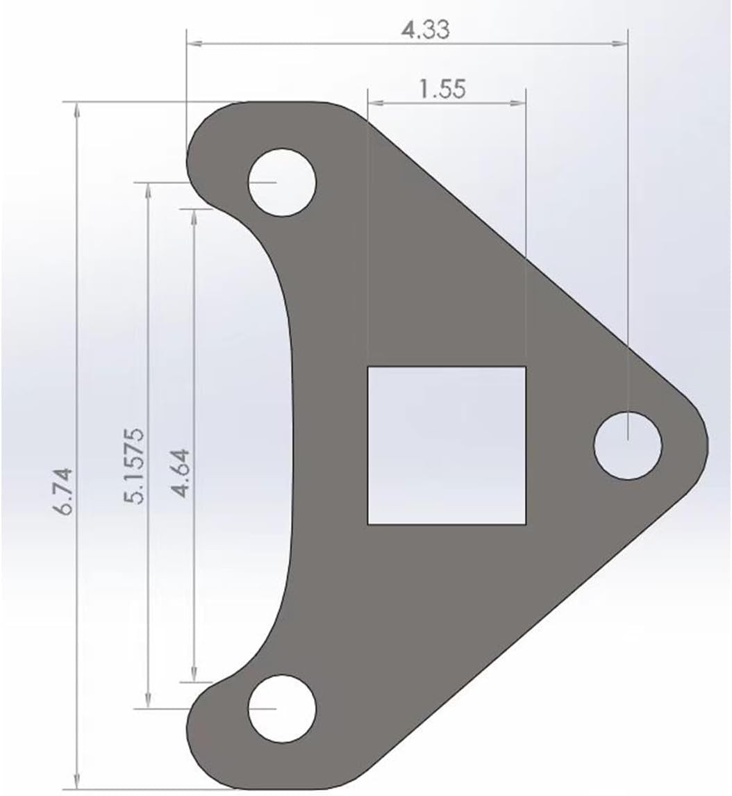 Pair Flange bracket For Chinese Mini Excavator Drive Motor Reinforcement Bracket