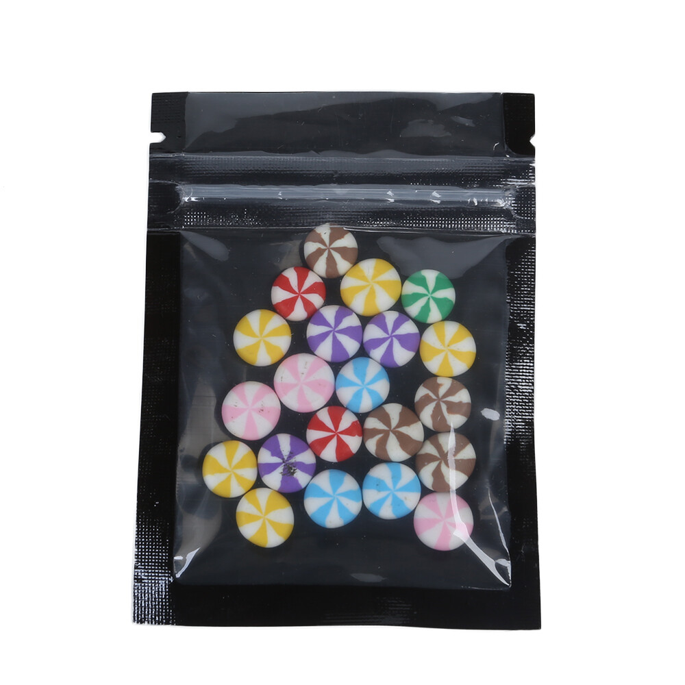 100 Flat Clear/Black Poly Reclosable QuickQlick™ Bags 6.5x9cm (2.5×3.5″)