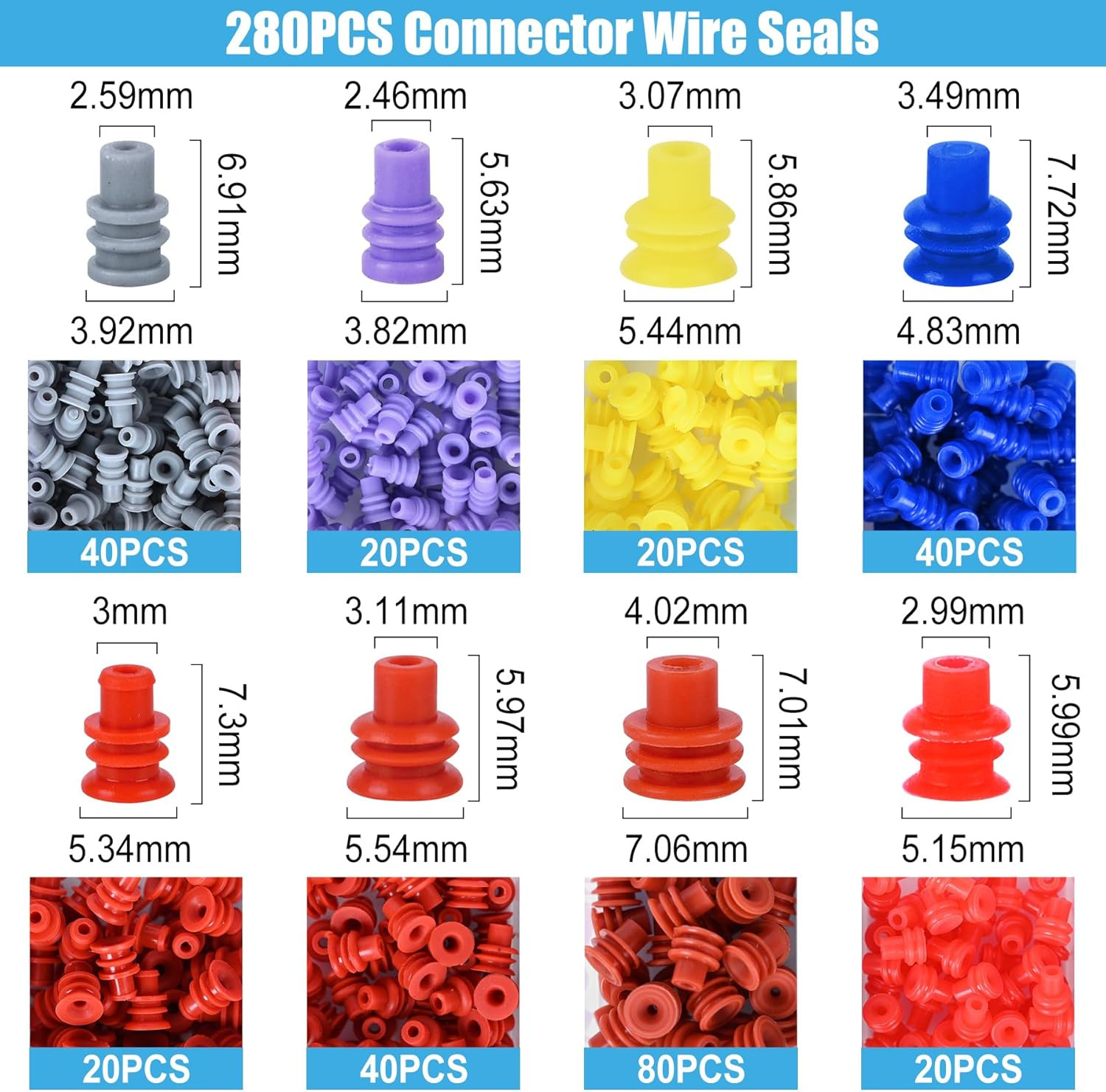 Connector Pins Kit 567Pcs 26 Types – 1/1.5/1.8/2.2/2.8/3.5Mm Automotive