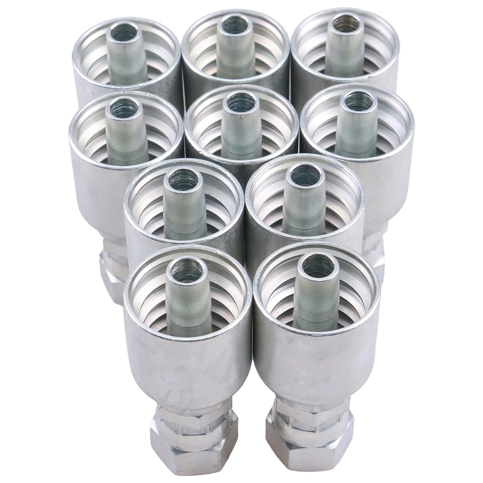10 Pcs 10643-6-6 Hydraulic Hose Fitting With 3/8″ Thread for Parker 1064366
