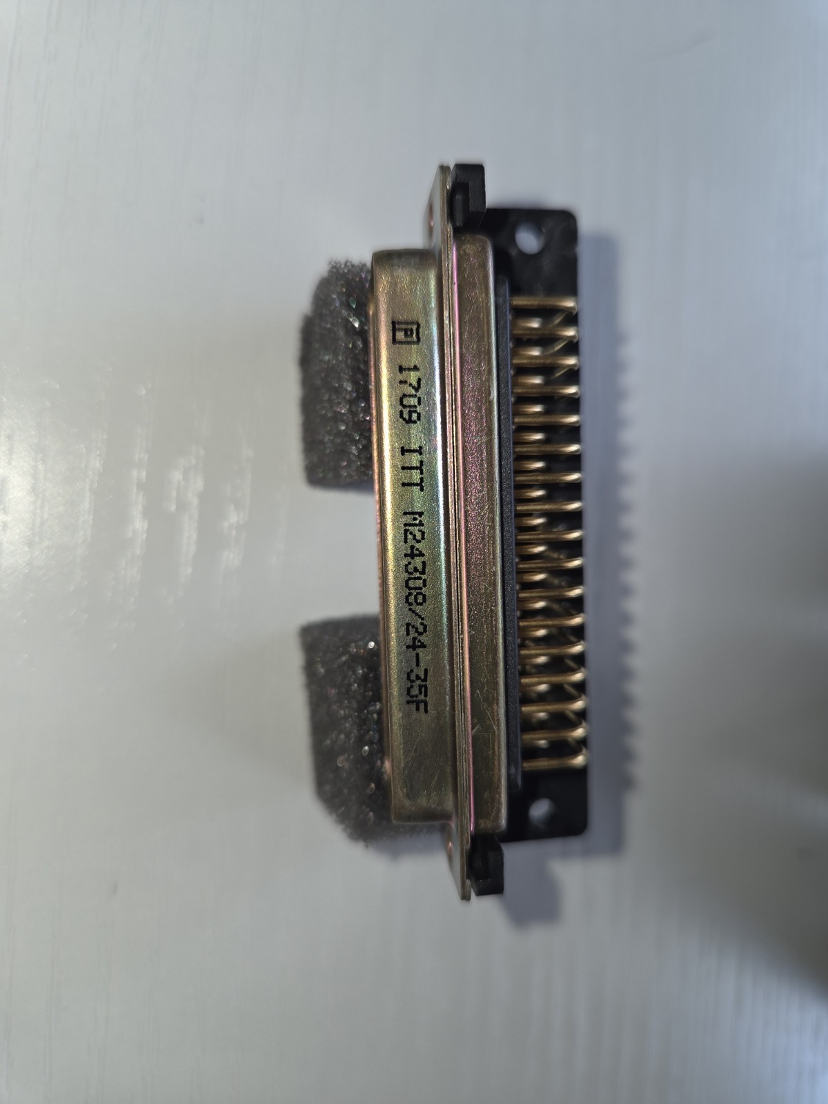 ITT Cannon M24308/24‑35F MIL‑Spec D‑Sub Connector – 50‑Pin – C4 Used Good