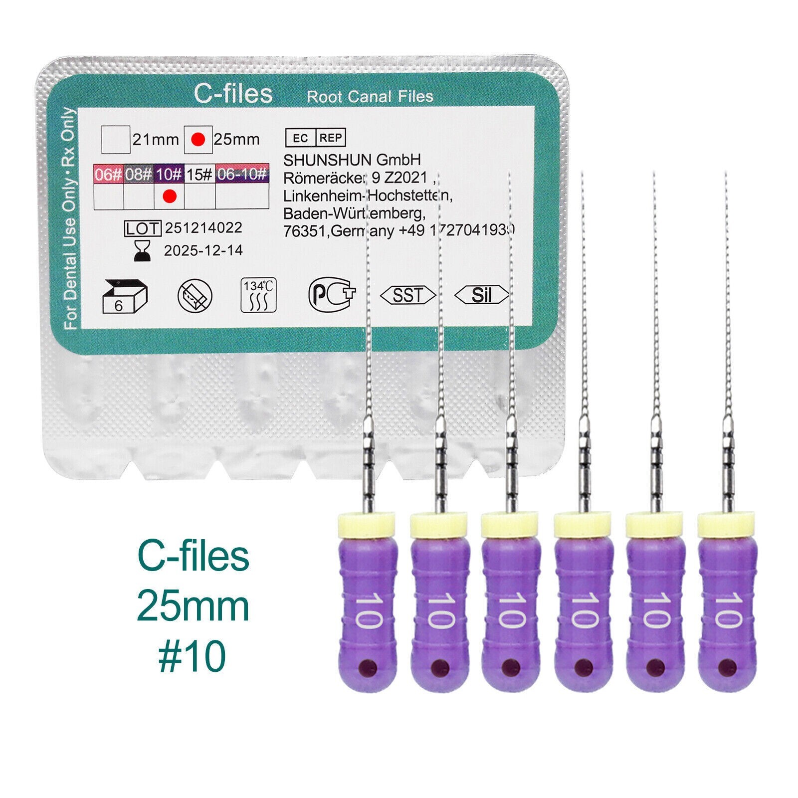 Dental Root Canal Files Hand Use Endodontic C File 21mm 25mm &K Files 21/25/31mm