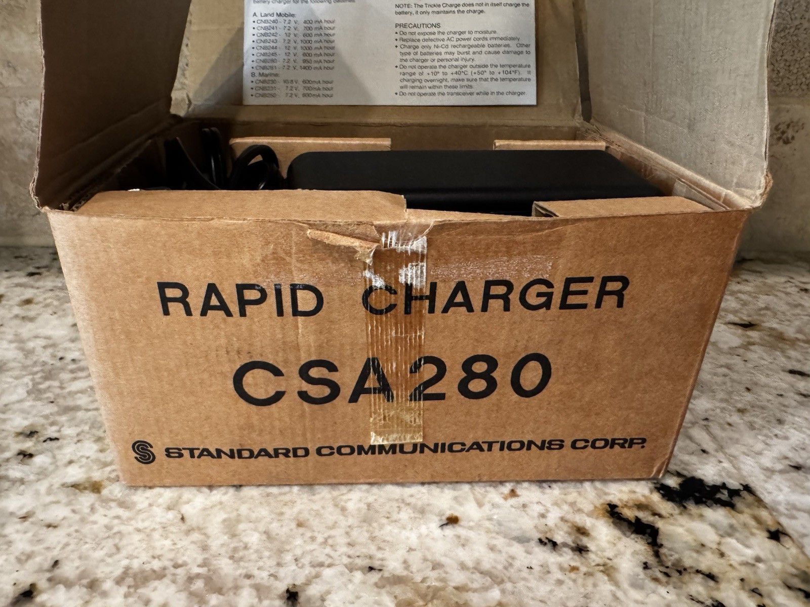 Standard HX230S Marine VHF Handheld Radio w/ Charger, Antenna & Original Box