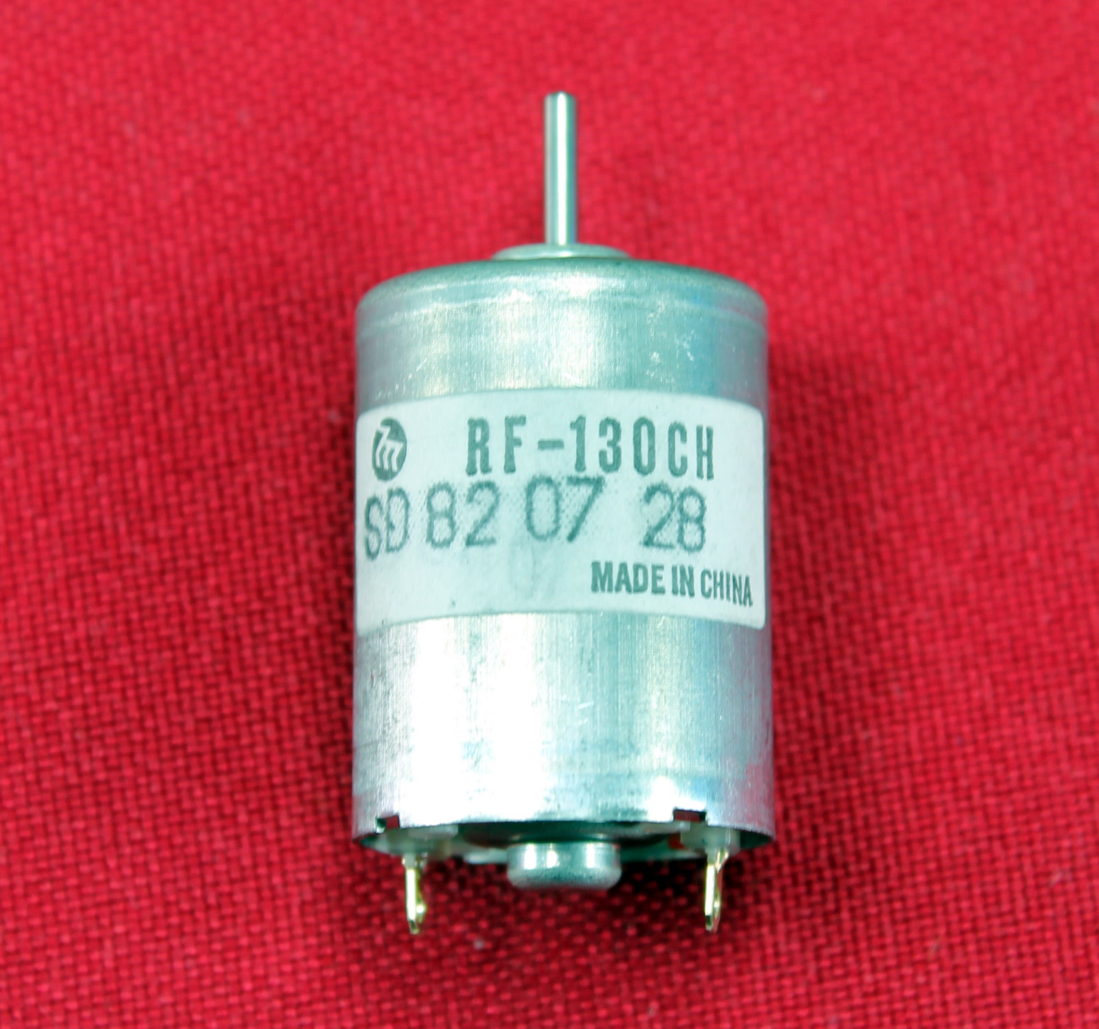 Mabuchi RF-130 Small Appliance DC Motor – 6 VDC – 8,100 RPM – RF-130CH-12250