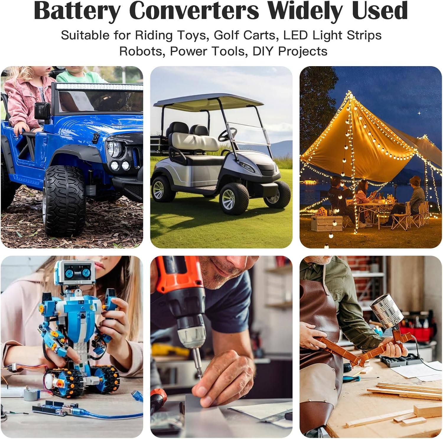 18V to 12V Step down Converter,Compatible with Milwaukee M18 Battery Adapter,Dc