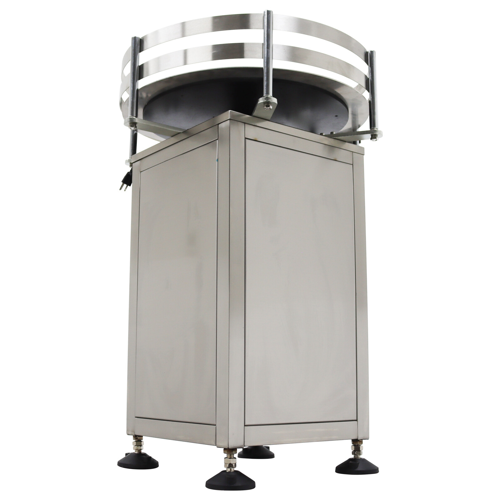 Automatic Bottle Collecting Machine Bottle Organizer Table Rotary 23.6inch 110V