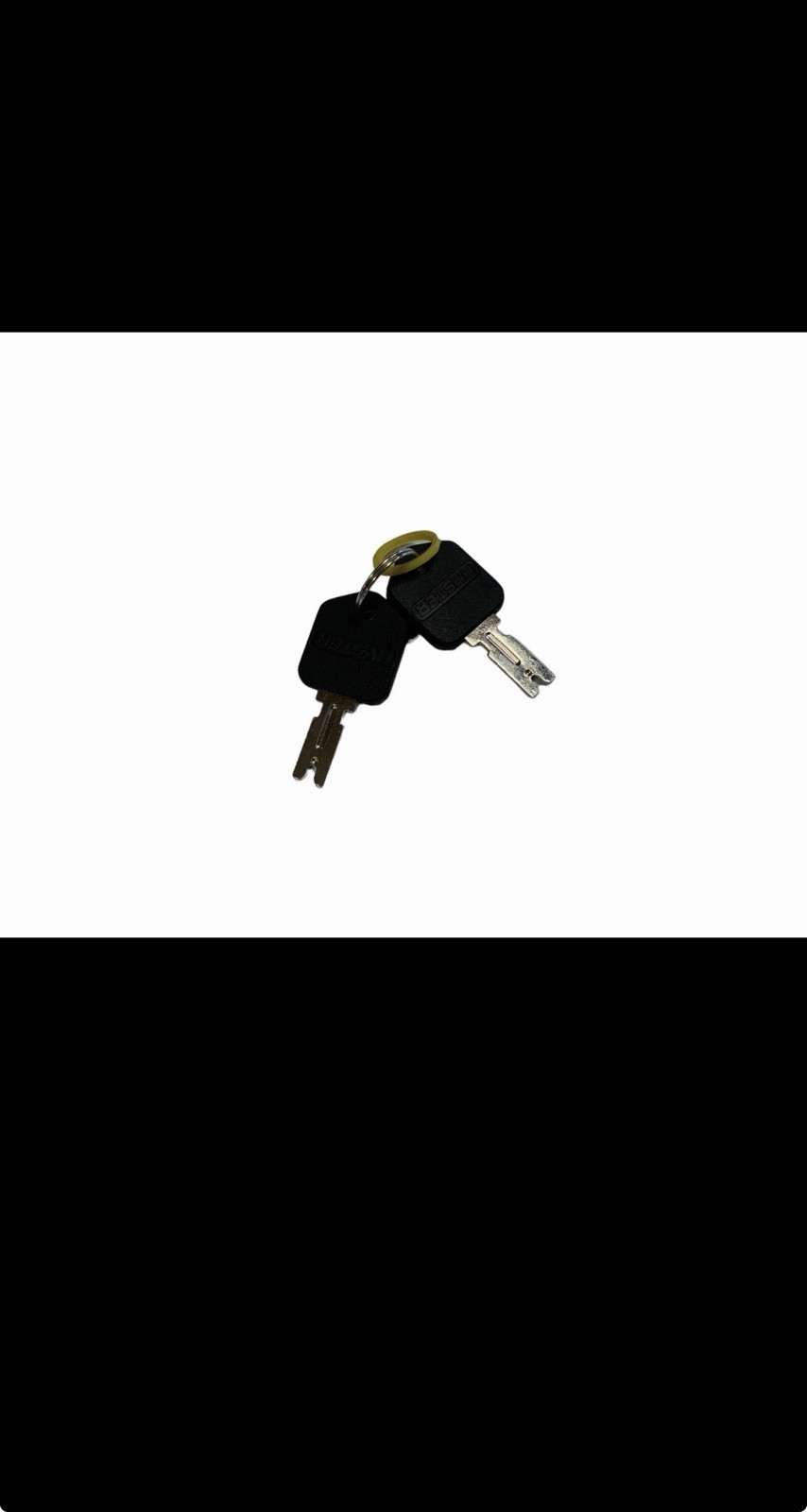 New Rubber Hyster Forklift Key Set Ignition Keys