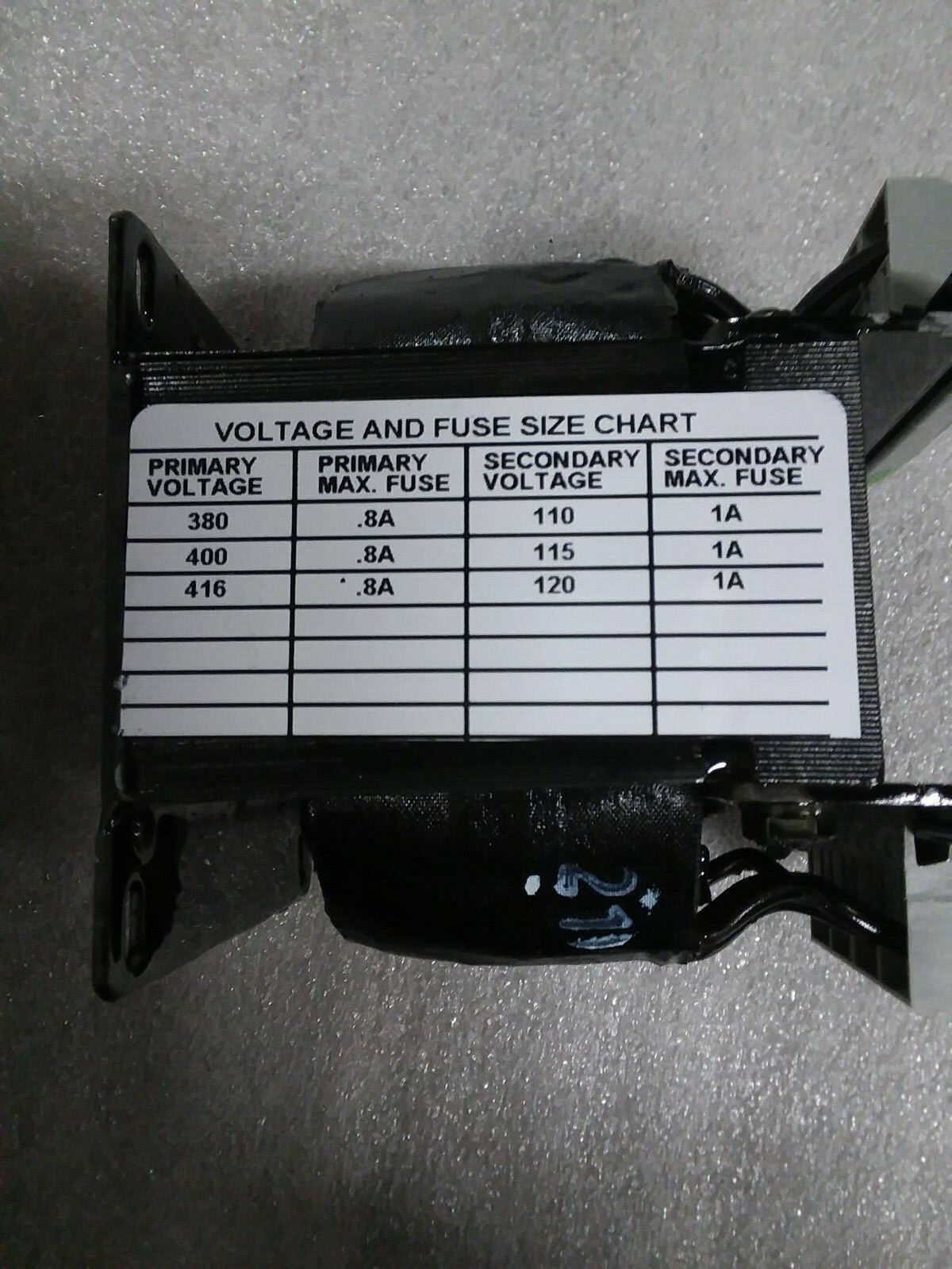 Dongan ES-10075.494 Multi Tap Transformer 100VA 380 400 416 / 110vac 115vac 120