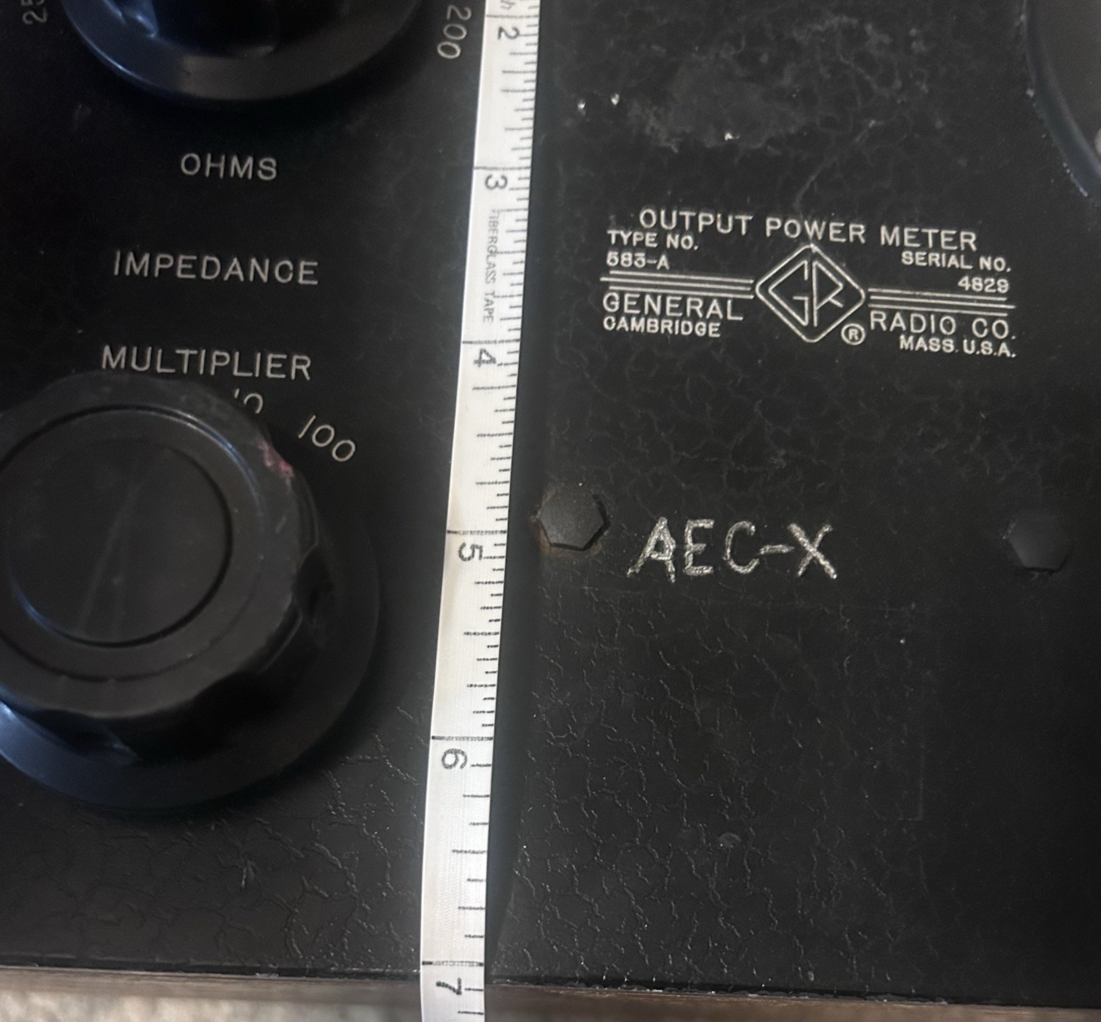 Vintage General Radio Type 583-A Output Power Meter – Cambridge, MA – Untested