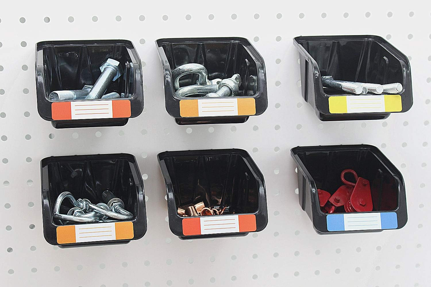 12 PACK Black Pegboard Parts Storage Tool Organize Hardware Part Accessories New