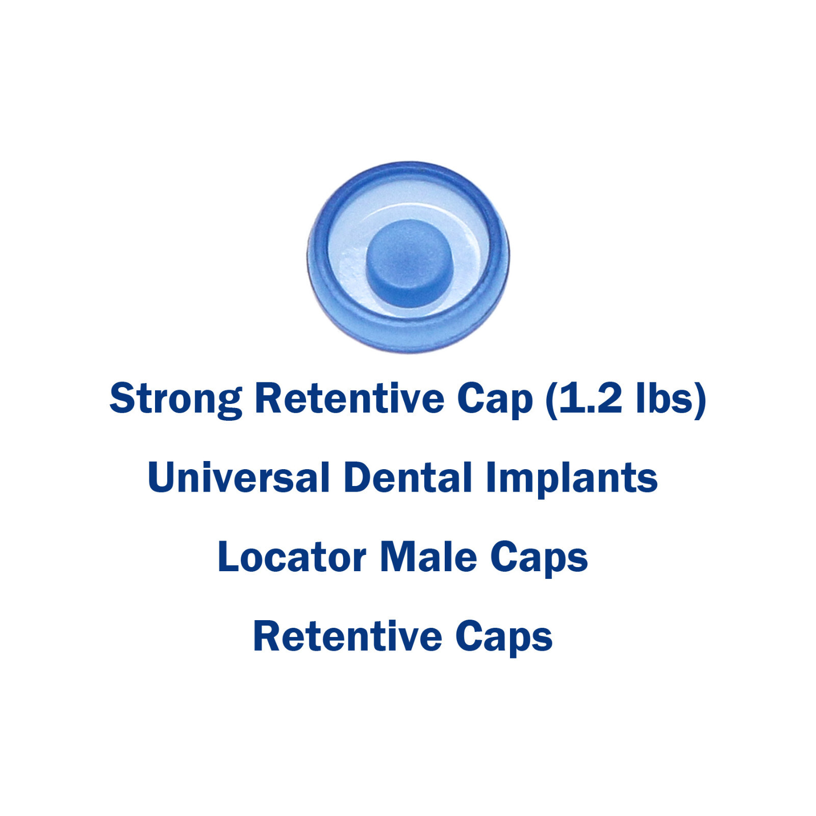 Dental Strong Retentive Overdenture Caps Metal Housing 2.4lbs Abutments Locato r