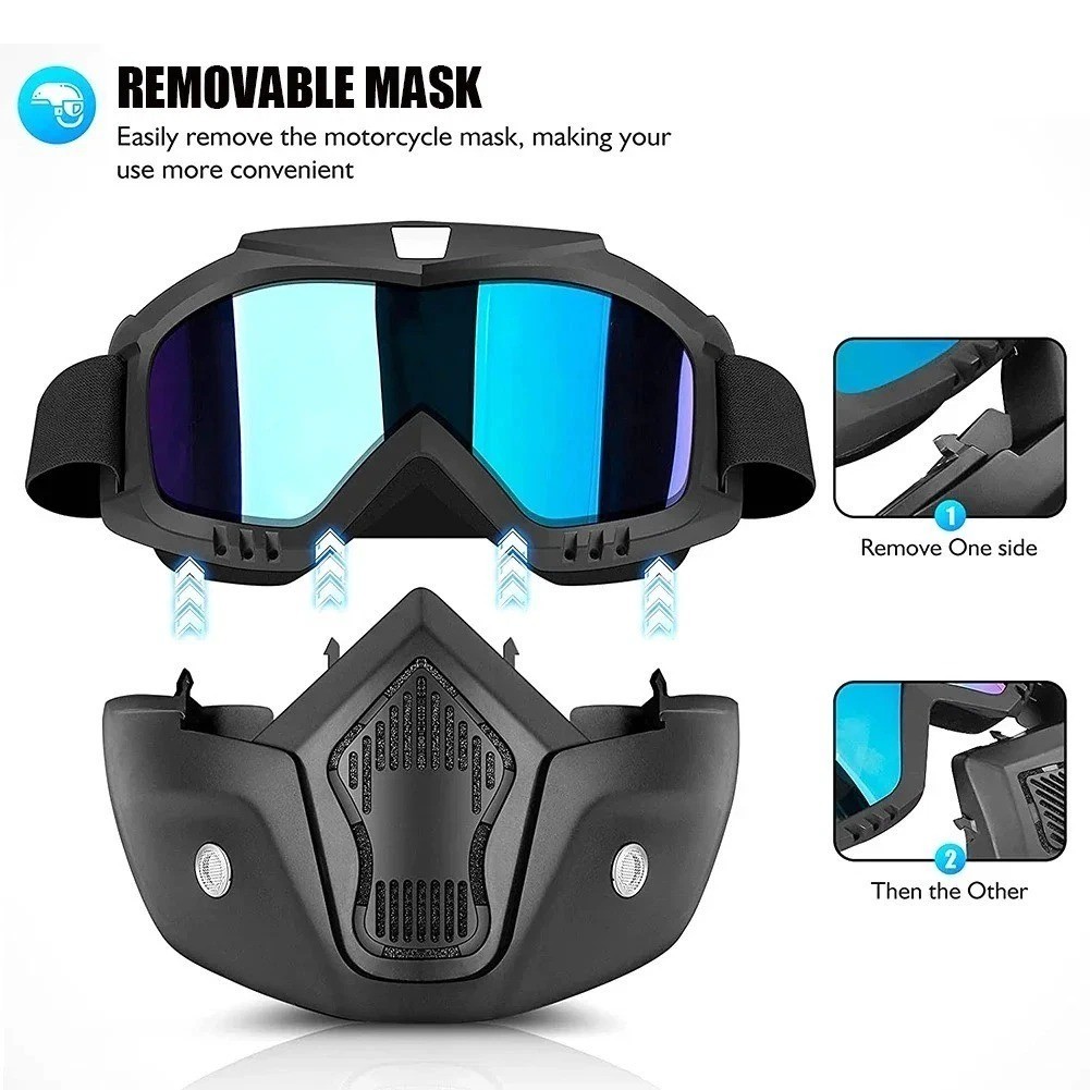 Safety Work Full Face Mask Shield & Goggles, Construction Eye Protection Eyewear