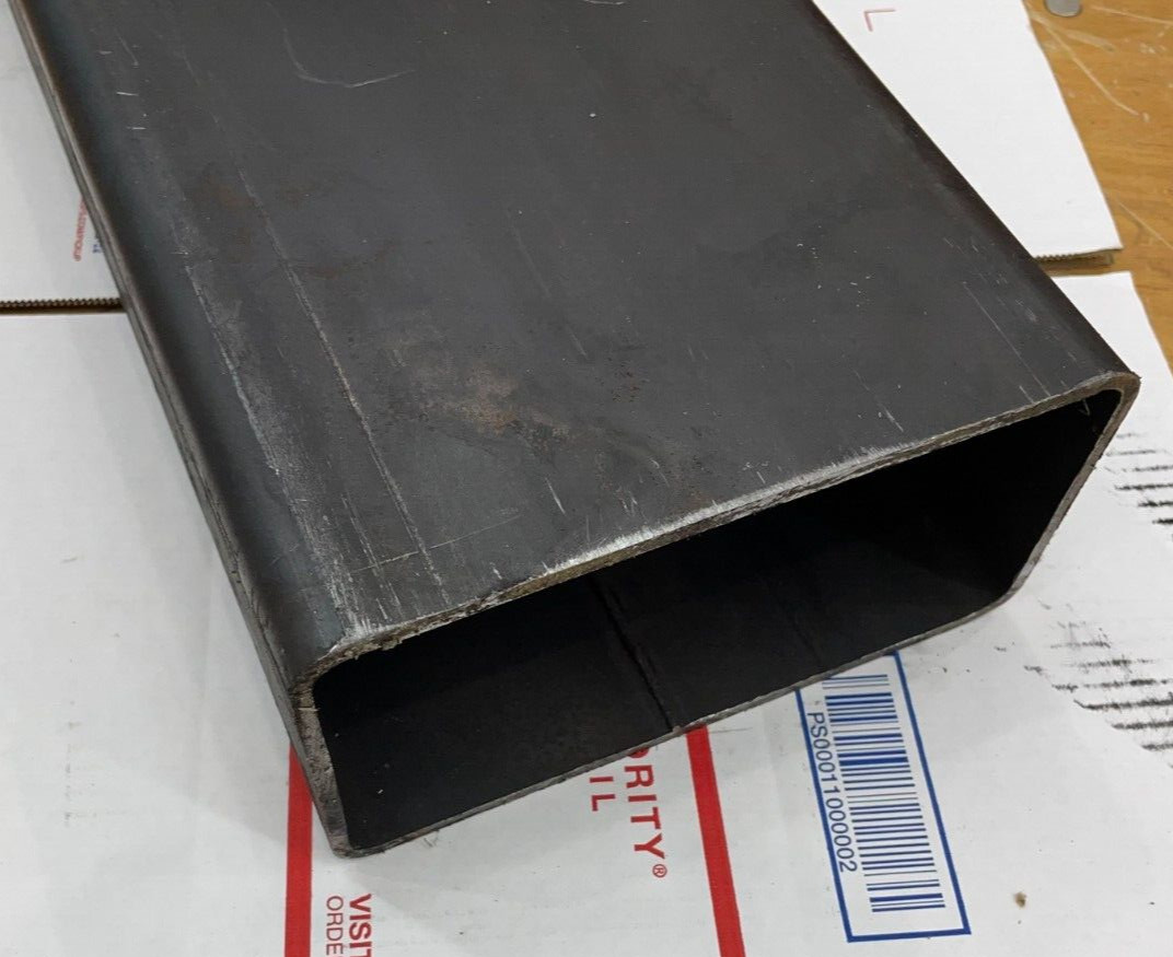 8″ x 4″ X 3/16″ WALL RECTANGLE STEEL TUBING 24″ LENGTH 8 X 4 X .188″ METAL (2X)