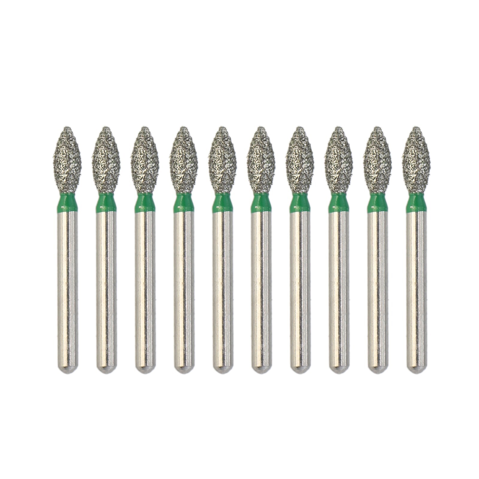 Dental Diamond Burs FG for High Speed Handpiece Flame Ogival End Coarse FO-28C