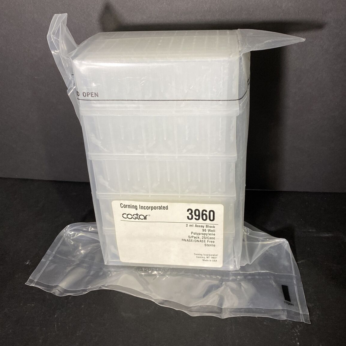 Corning Microplate 96 Well 2 ml Deep Well V Bottom Lot of 15 Plates