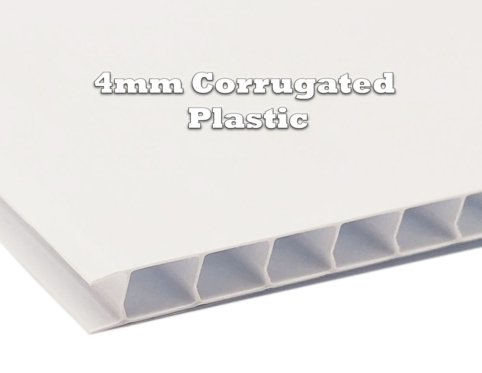 4mm Corrugated Plastic Sheets 18×24 24×36 24×48 36×36 Many Colors Coroplast Sign