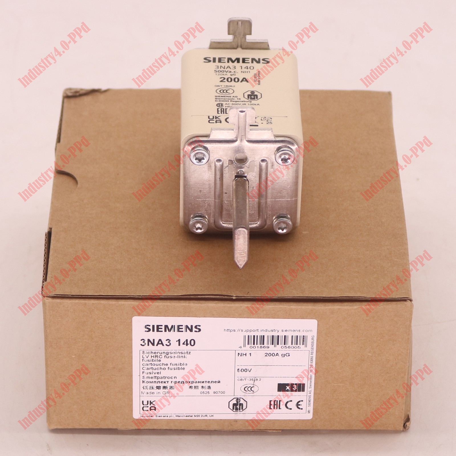 3PCS/1Box Siemens 3NA3140 NH1-gG 200A 500V Fuse -New Free Ship#XR