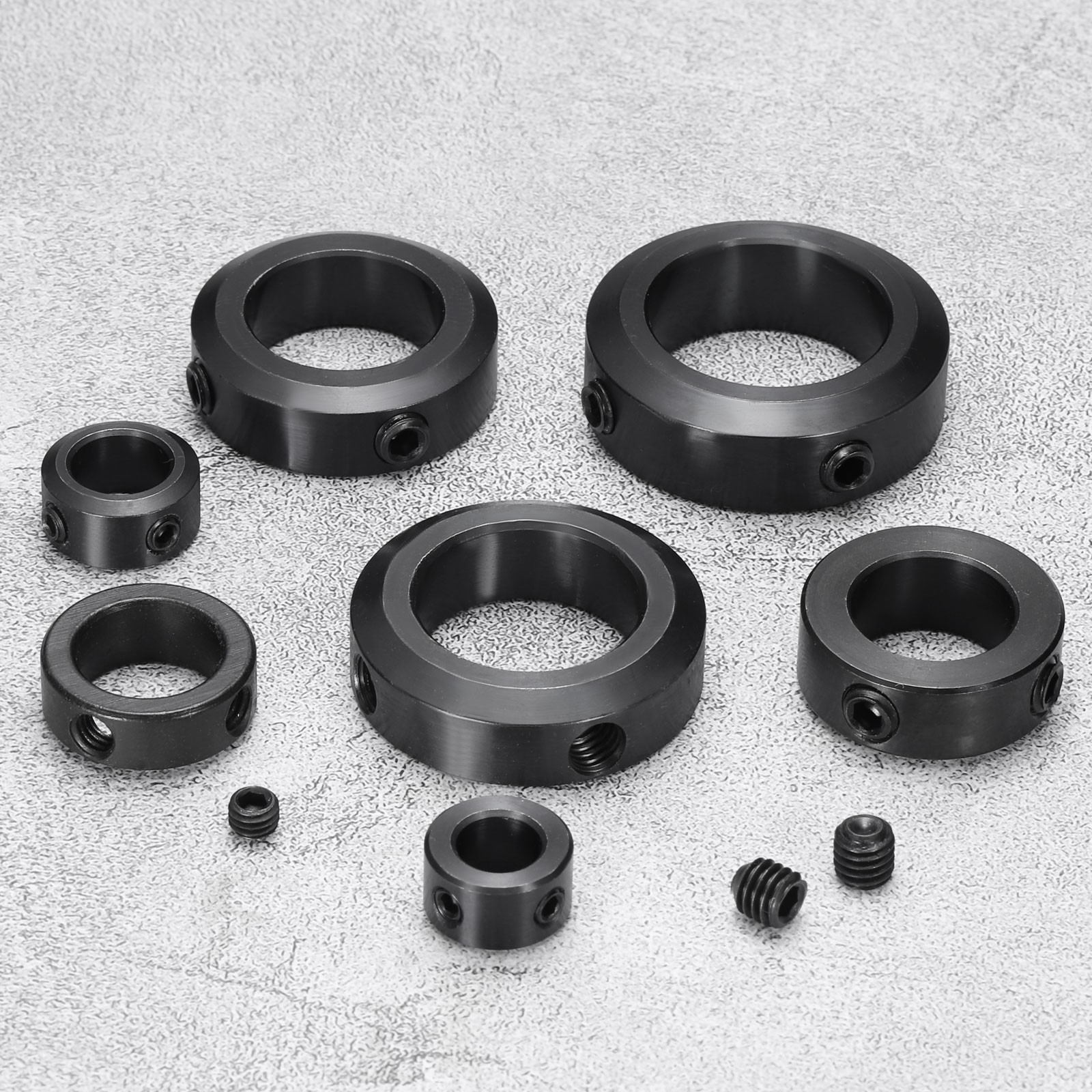 2pcs Set-Screw Collars 20mm Bore 1045 Carbon Steel Shaft Collars 26mm OD
