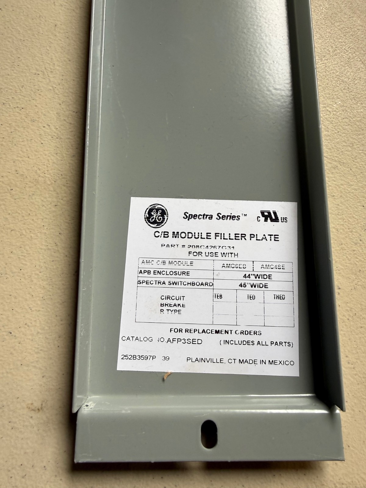 GE AFP3SED (INCOMPLETE KIT)