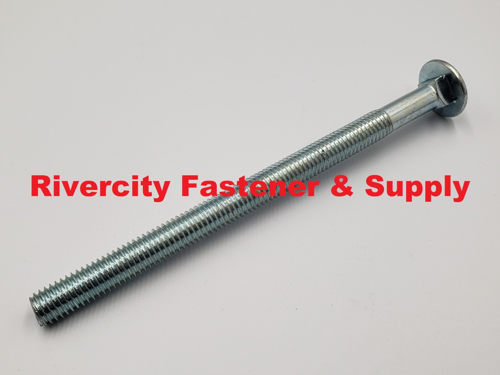 (5) 1/2-13×7-1/2 Carriage Bolt Zinc Plated Bolts 307A Steel 1/2x13x7.5 Screws