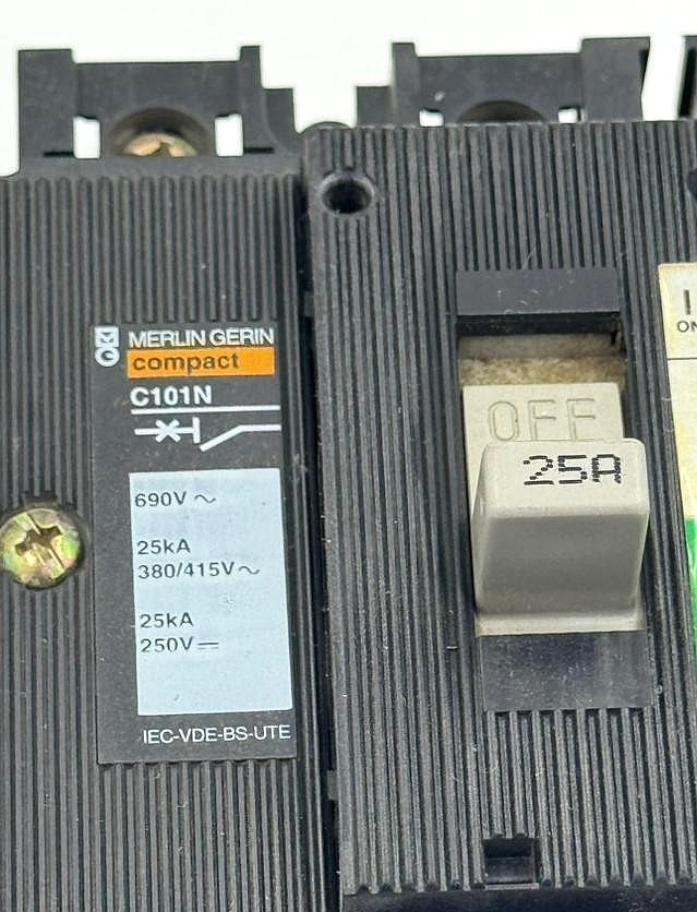 Merlin Gerin Compact | C101N | 25A| Circuit Breaker