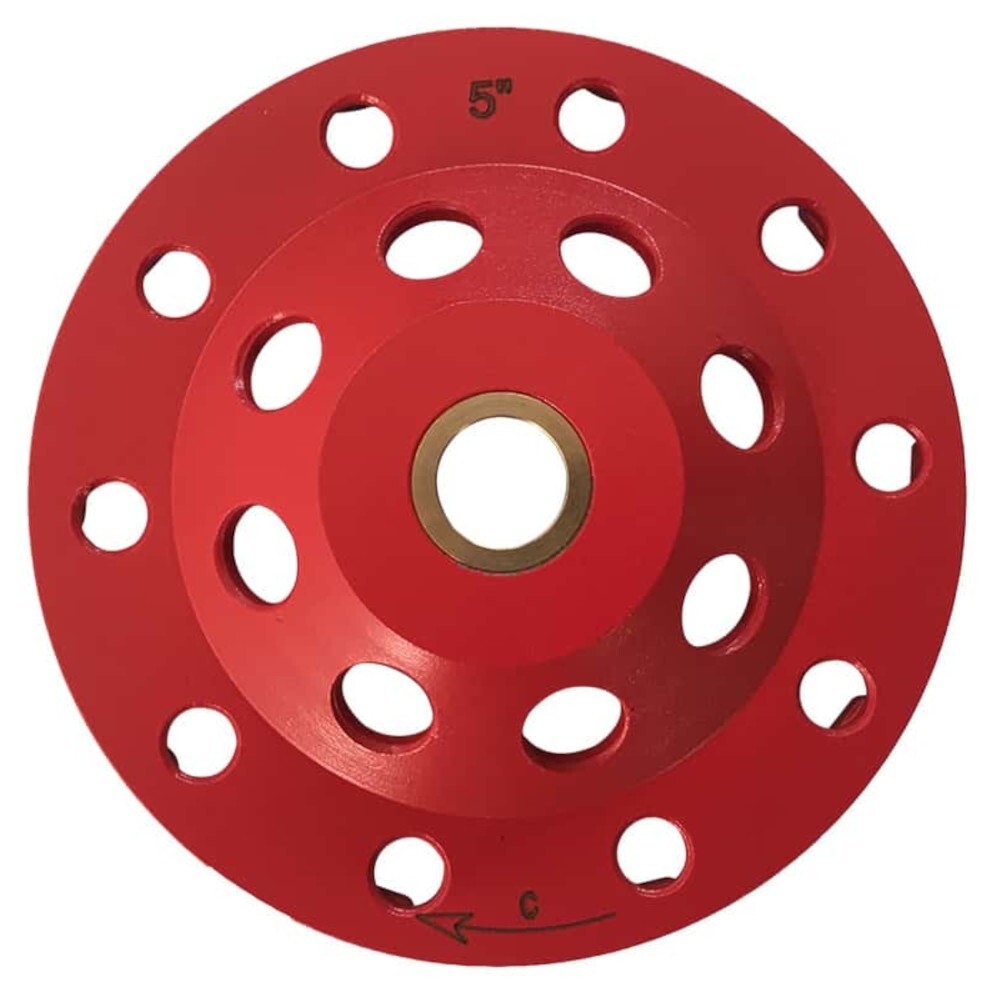 5″ High Performance Diamond Grinding Wheels, #20/25 Grit, 7/8″-5/8″ Arbor