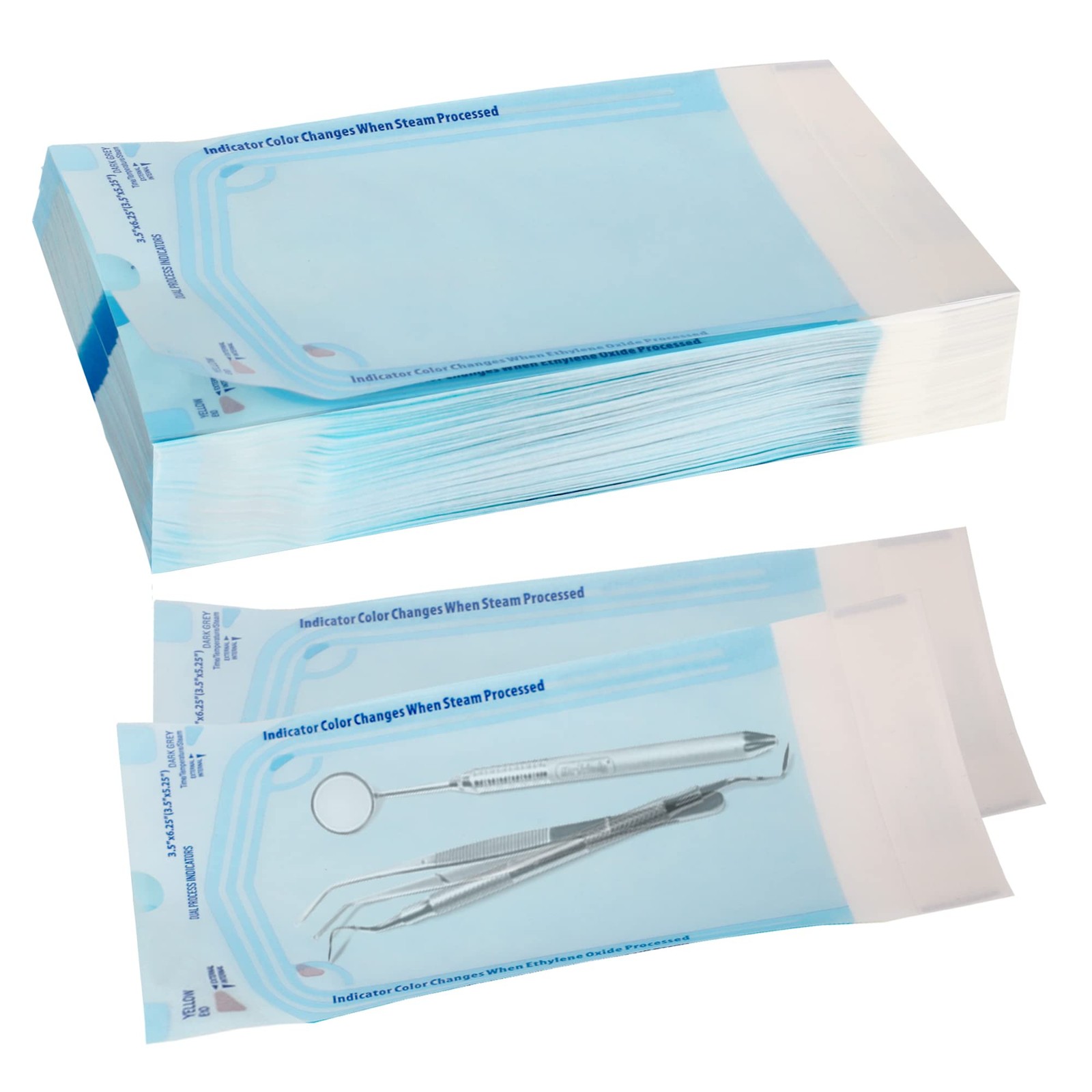 200 3.5″ x 5.25″ Sterilization Pouch Self Sealing Autoclave Bags for Dental, …