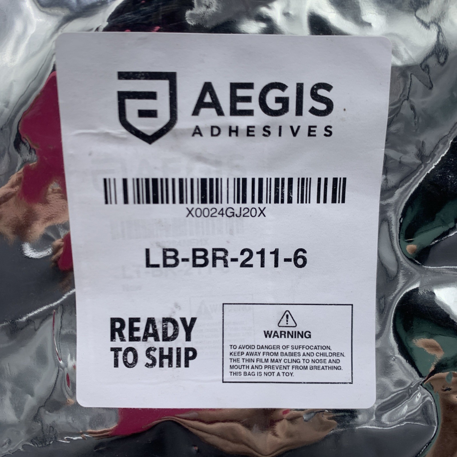 6 Pack Aegis White Laminated Label Tape 12mm x .47″