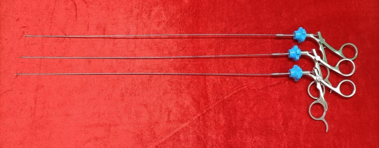 3pc – Hysteroscopy Semi Rigid Rotatable Scissor 5FR 40CM Reusable Instruments