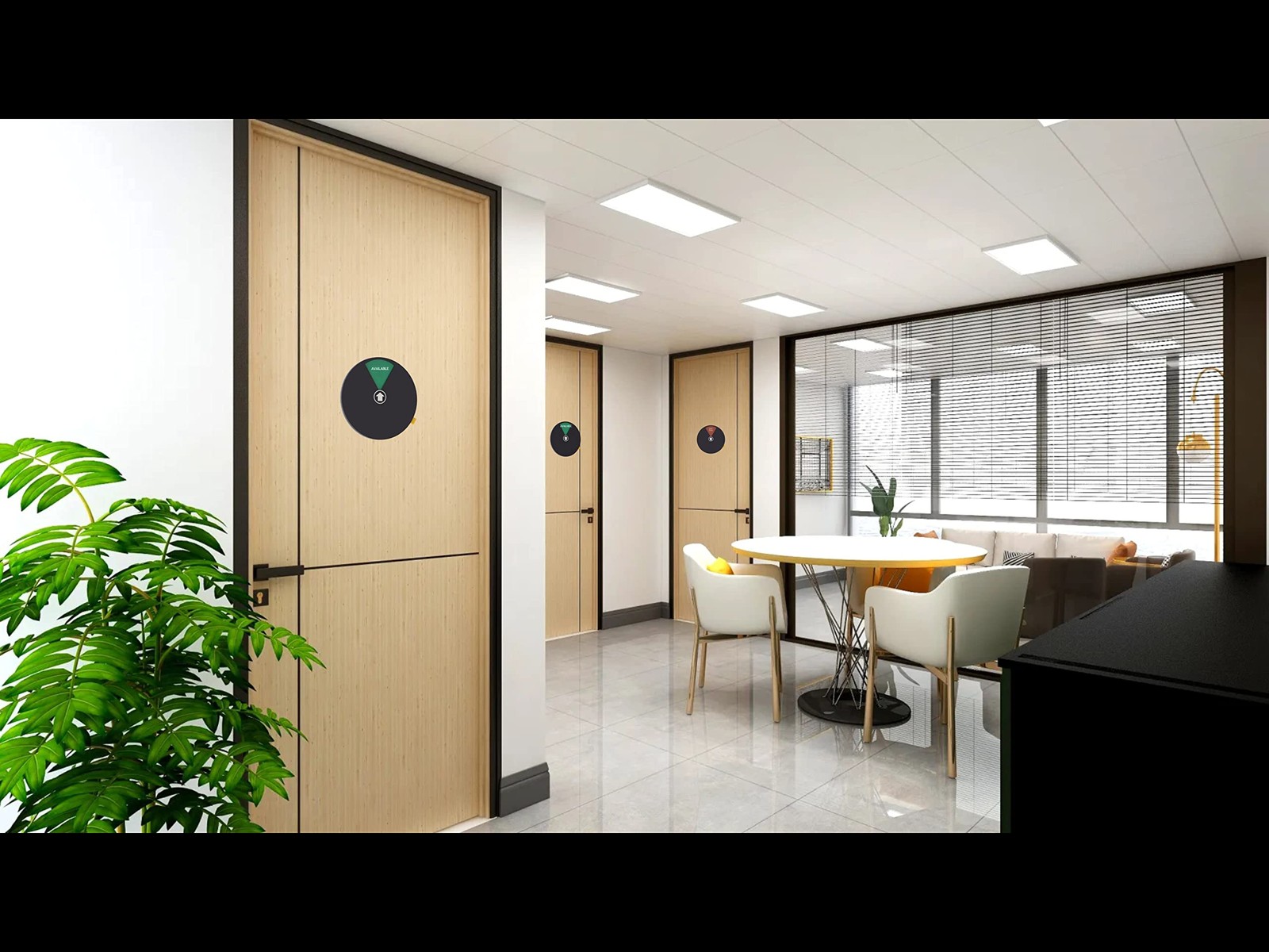 Private Office Door Sign – 6 Options, Do Not Disturb, Available, In a Meeting…