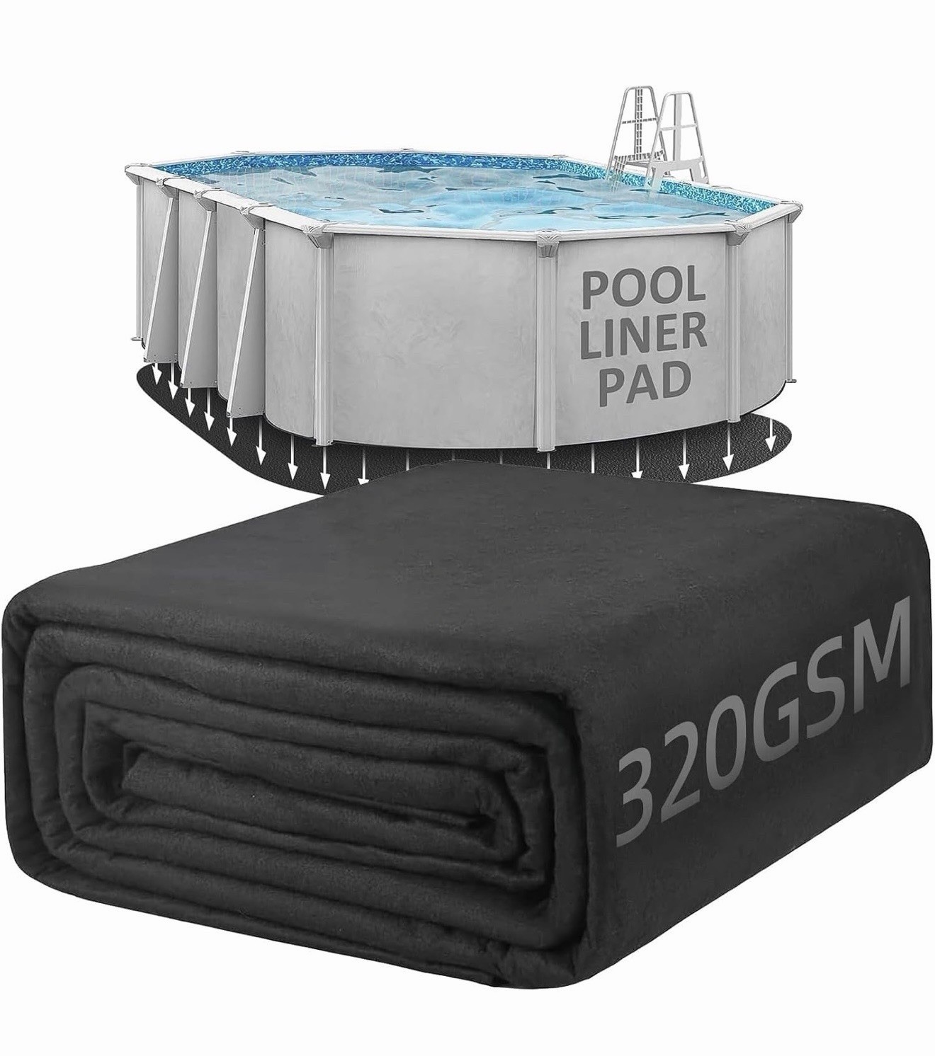 Poolhacker 10 X 15 Oval Pool Liners For Above Ground Swimming Pools Durable